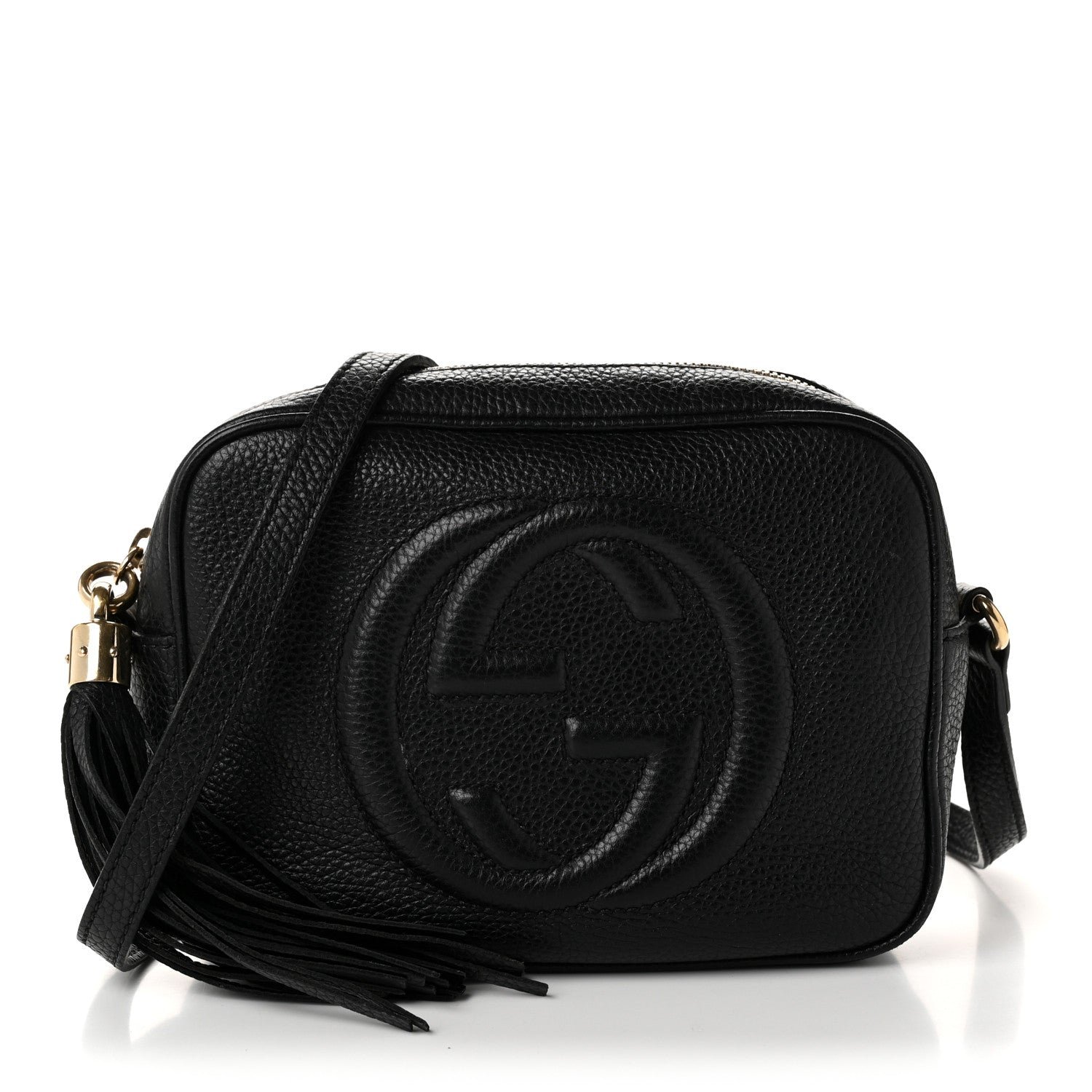 Gucci Pebbled Calfskin Small Soho Disco Bag Black