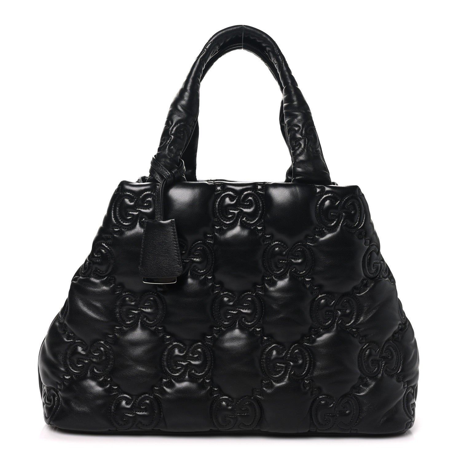 Gucci Calfskin GG Matelasse Large Tote Black