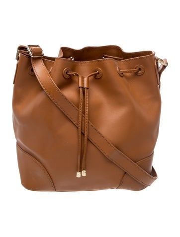 Tory Burch Saffiano Leather Bucket Bag