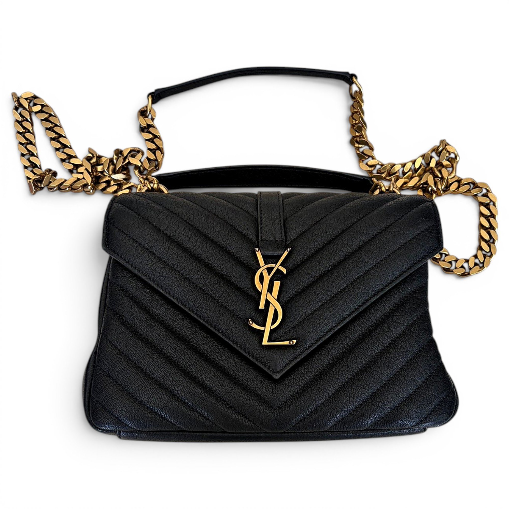 Collége monogramme leather handbag