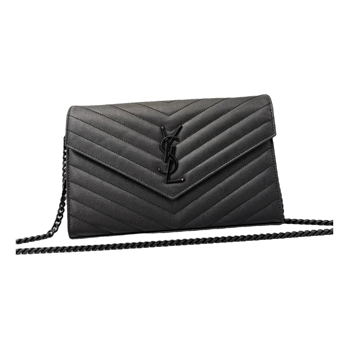 Portefeuille enveloppe leather handbag