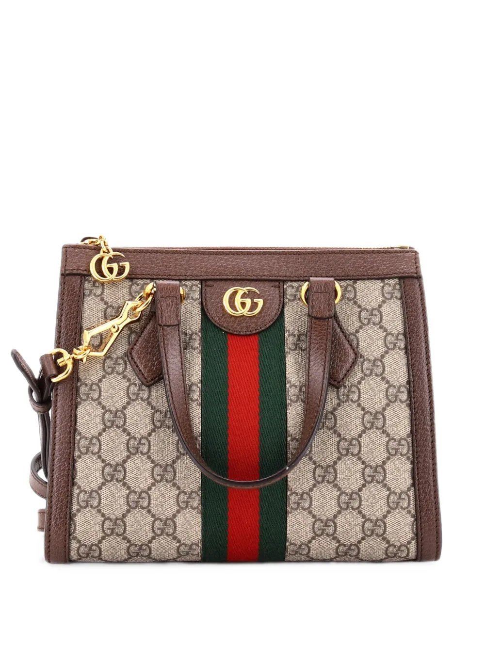 Ophidia Top Handle GG Coated Canvas Small tote bag