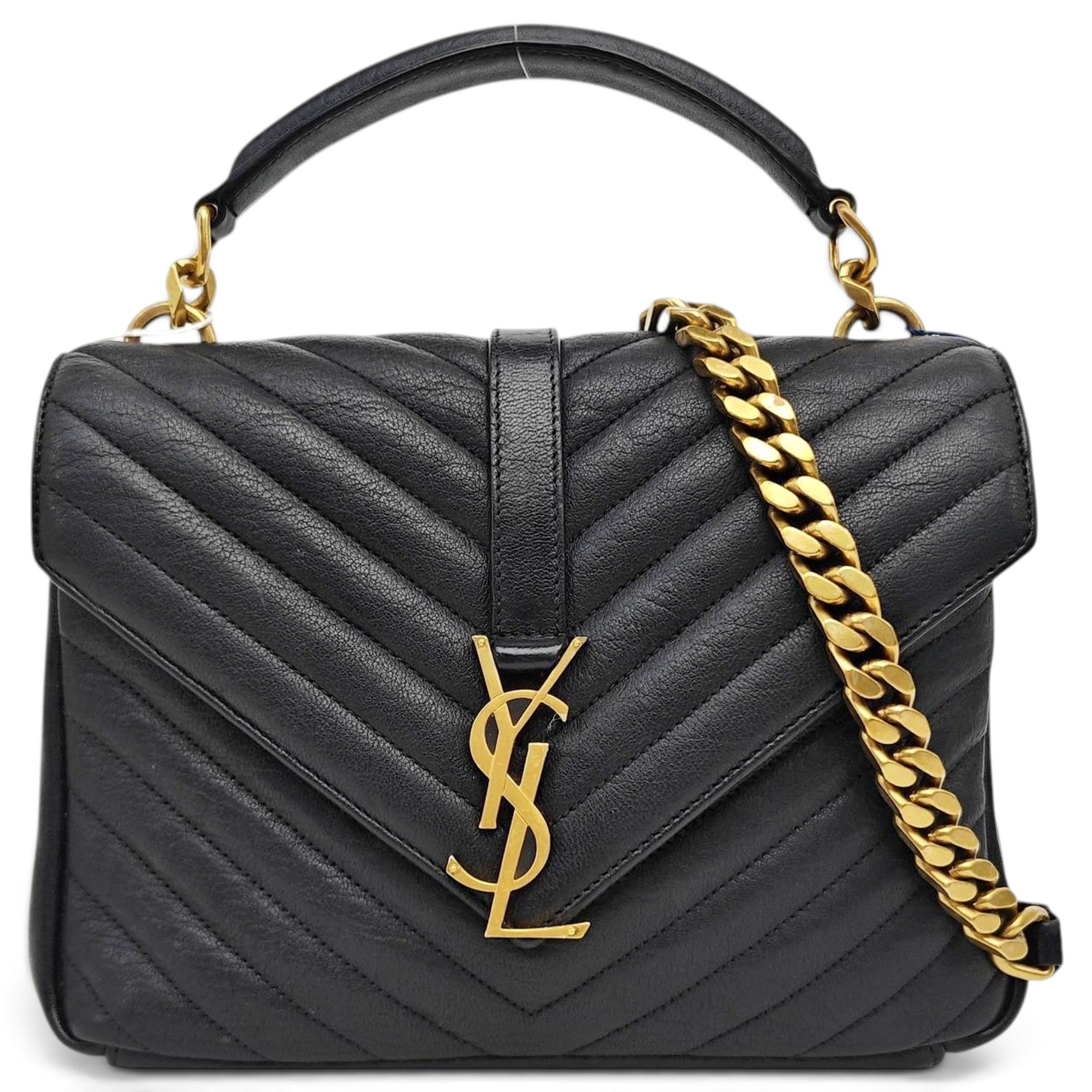 Collége monogramme leather handbag