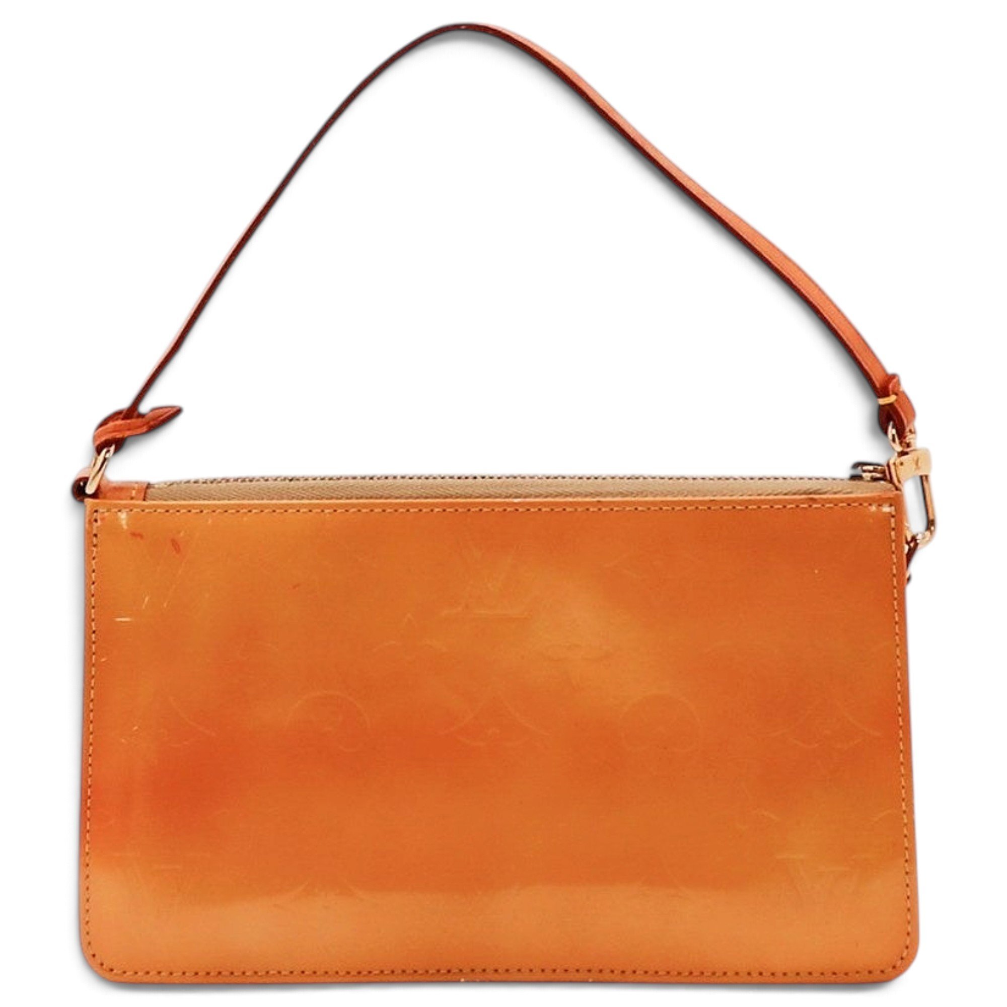Moon pochette patent leather clutch bag