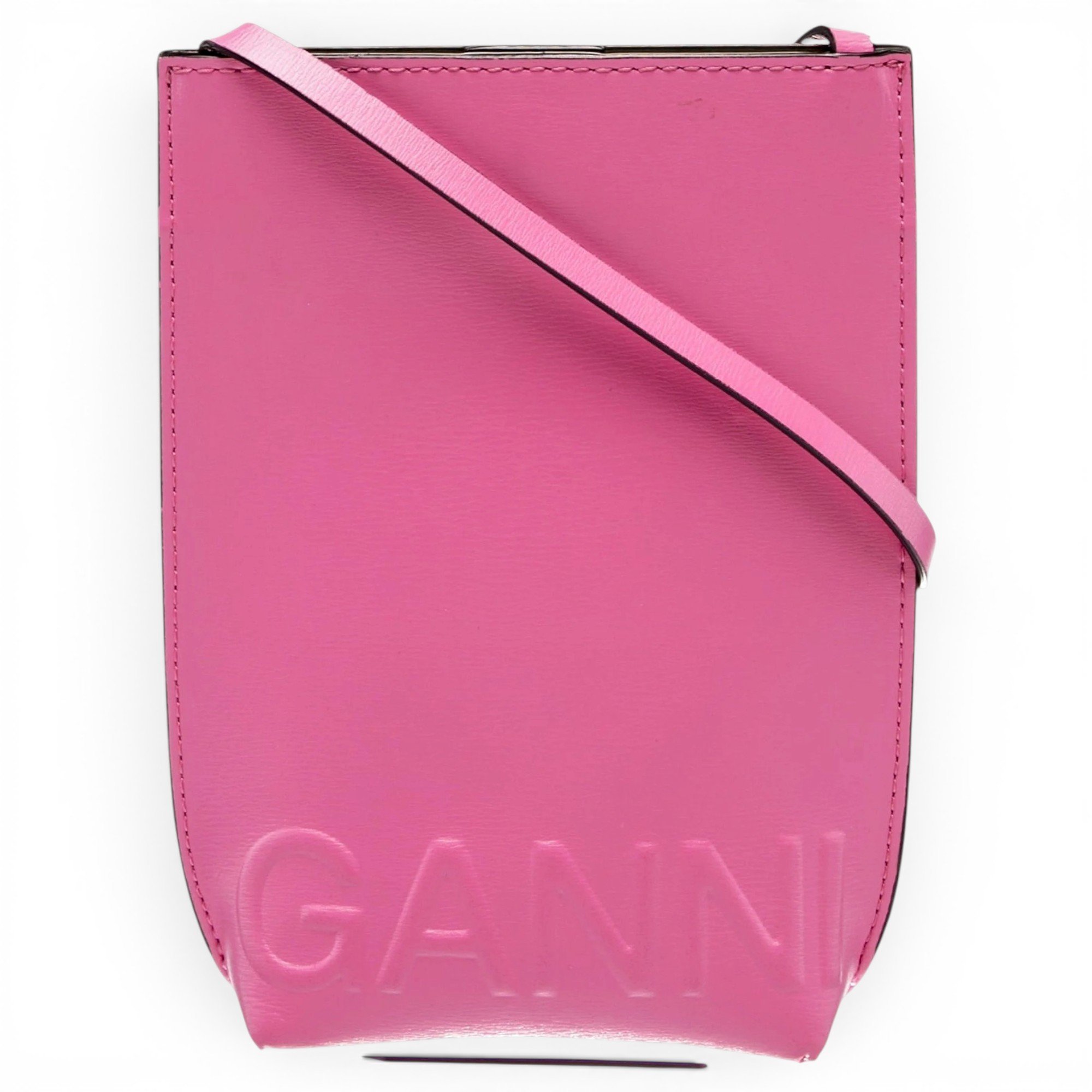 Leather clutch bag
