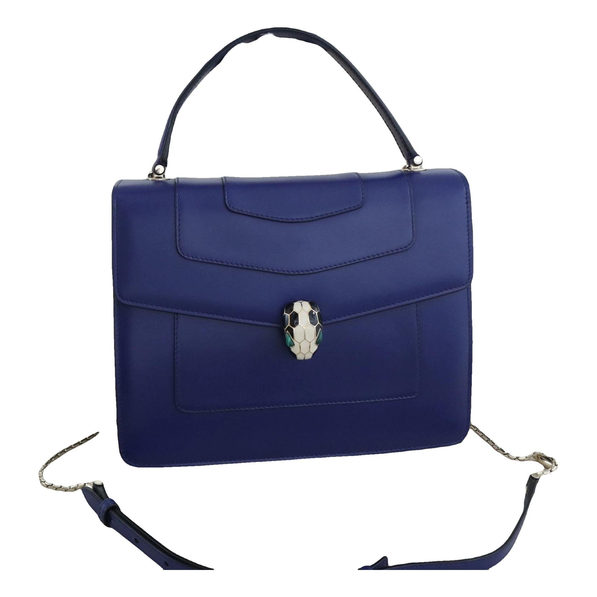 Serpenti leather handbag