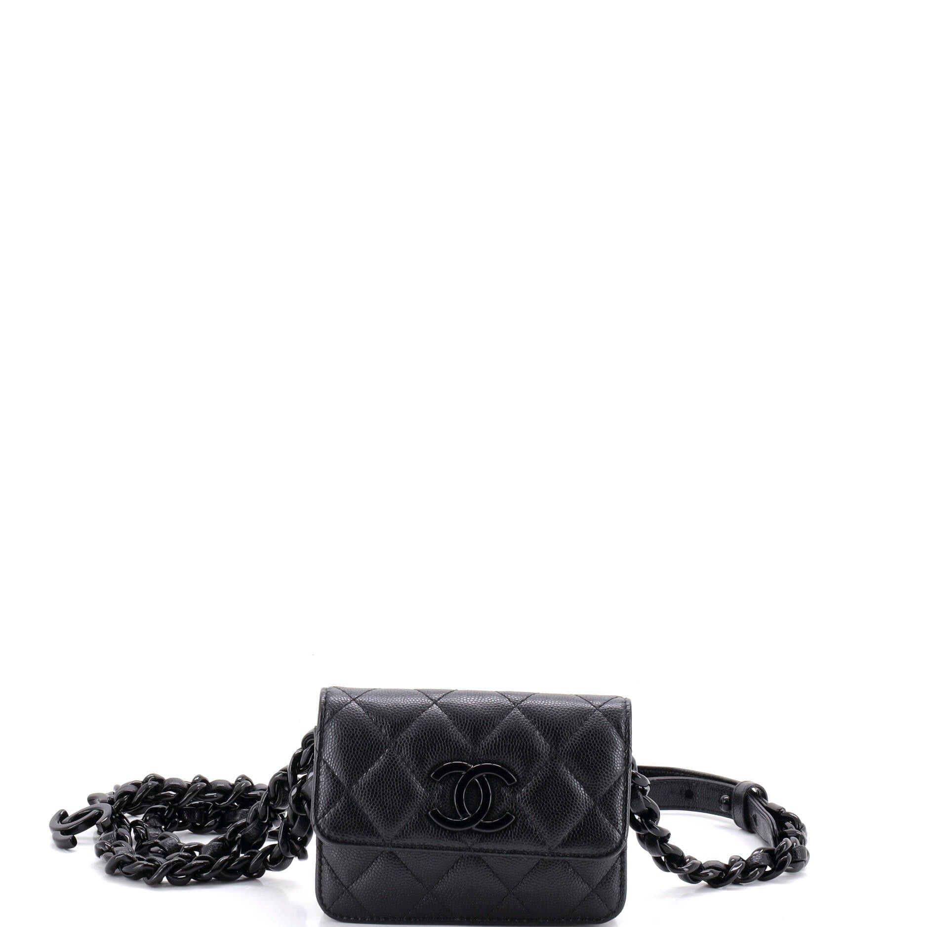 My Everything Flap Card Holder Belt Bag Quilted Caviar