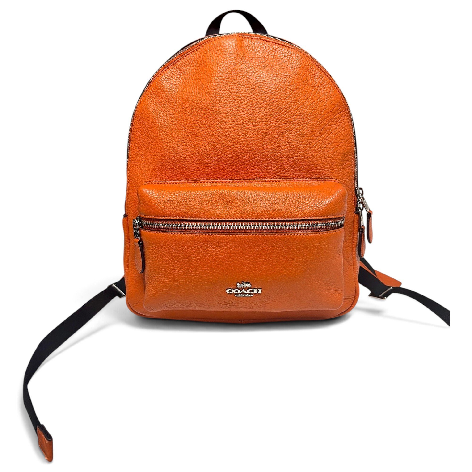 Leather backpack