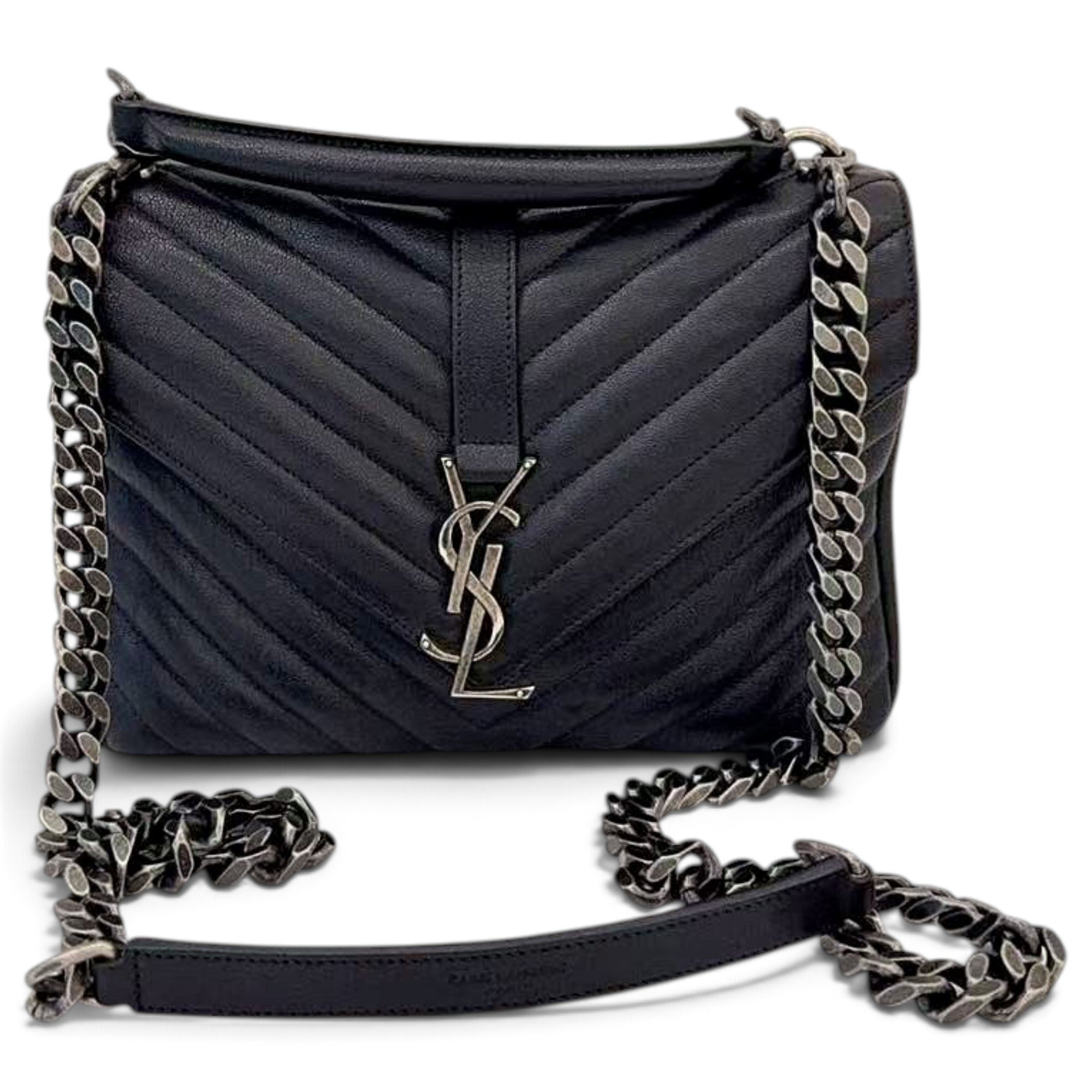 Collége monogramme leather handbag
