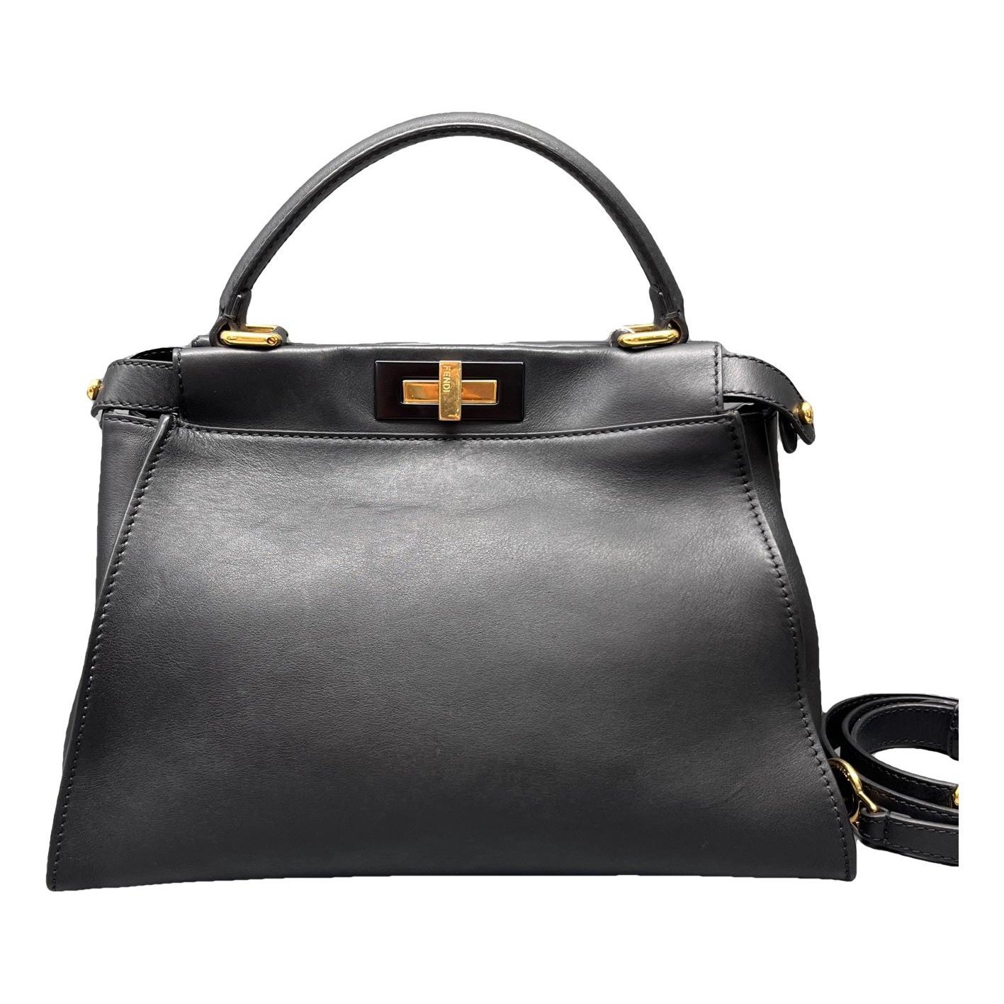 Peekaboo leather handbag