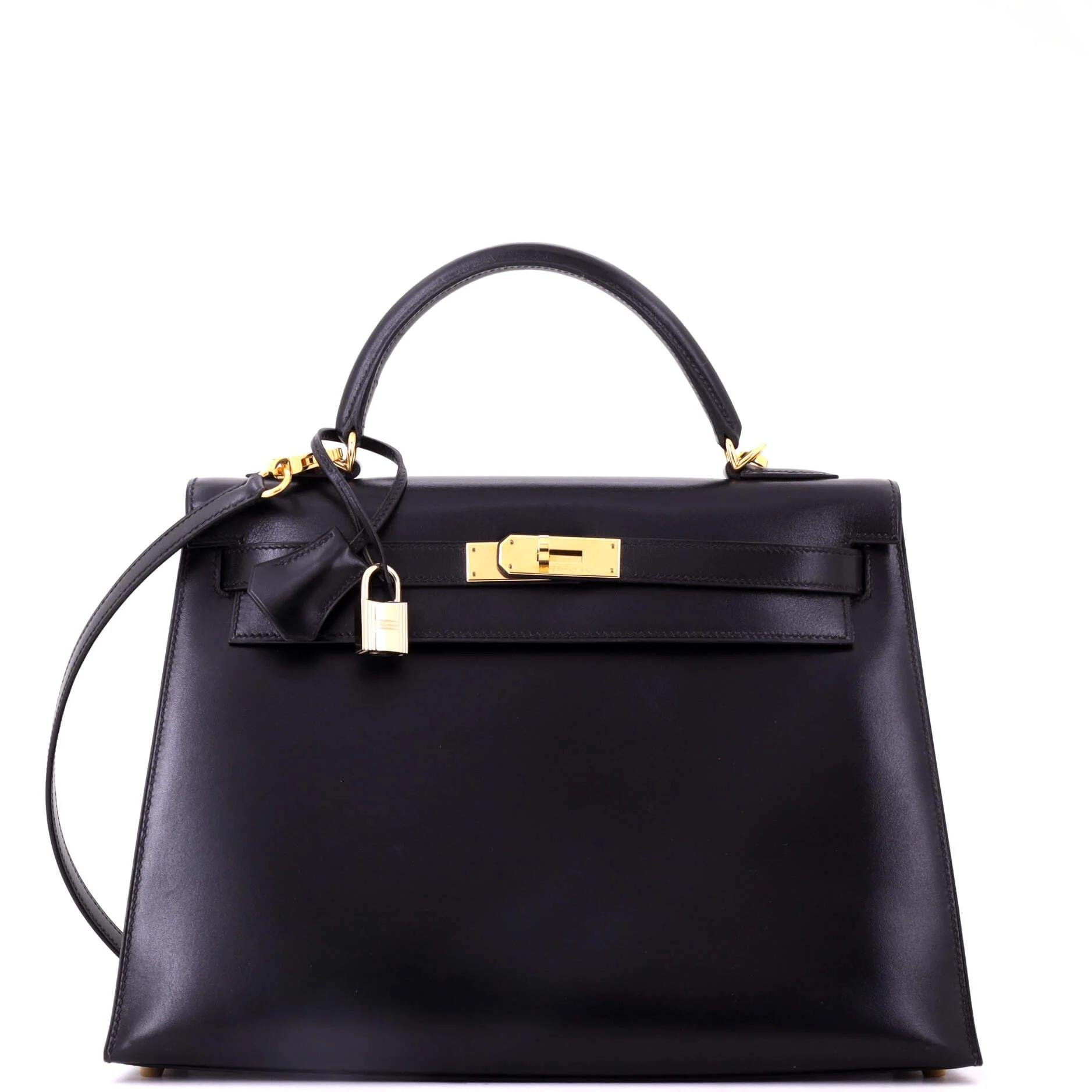Kelly 32 leather handbag