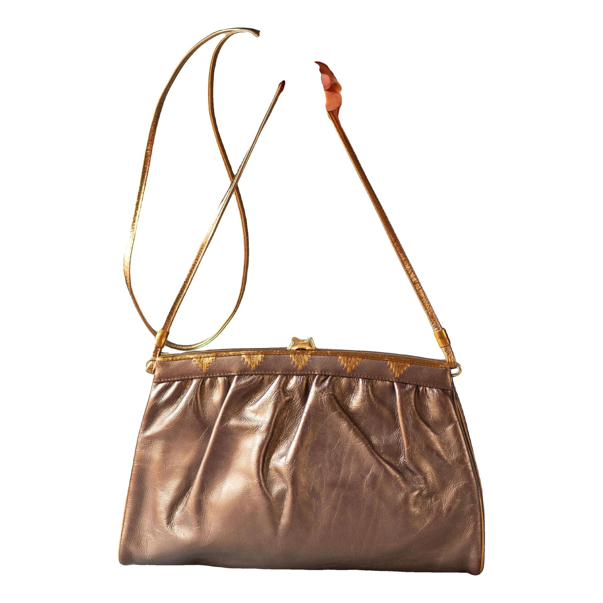 Leather clutch bag