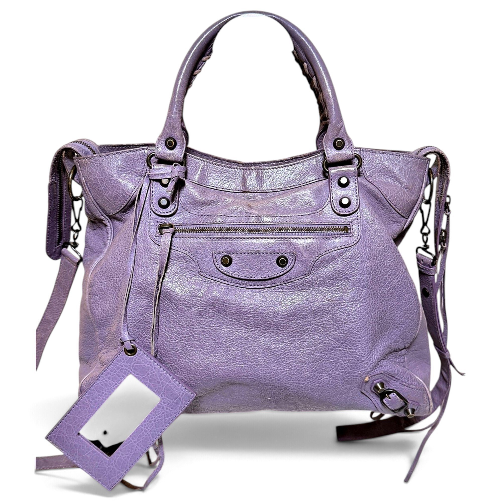 Balenciaga Vélo leather satchel