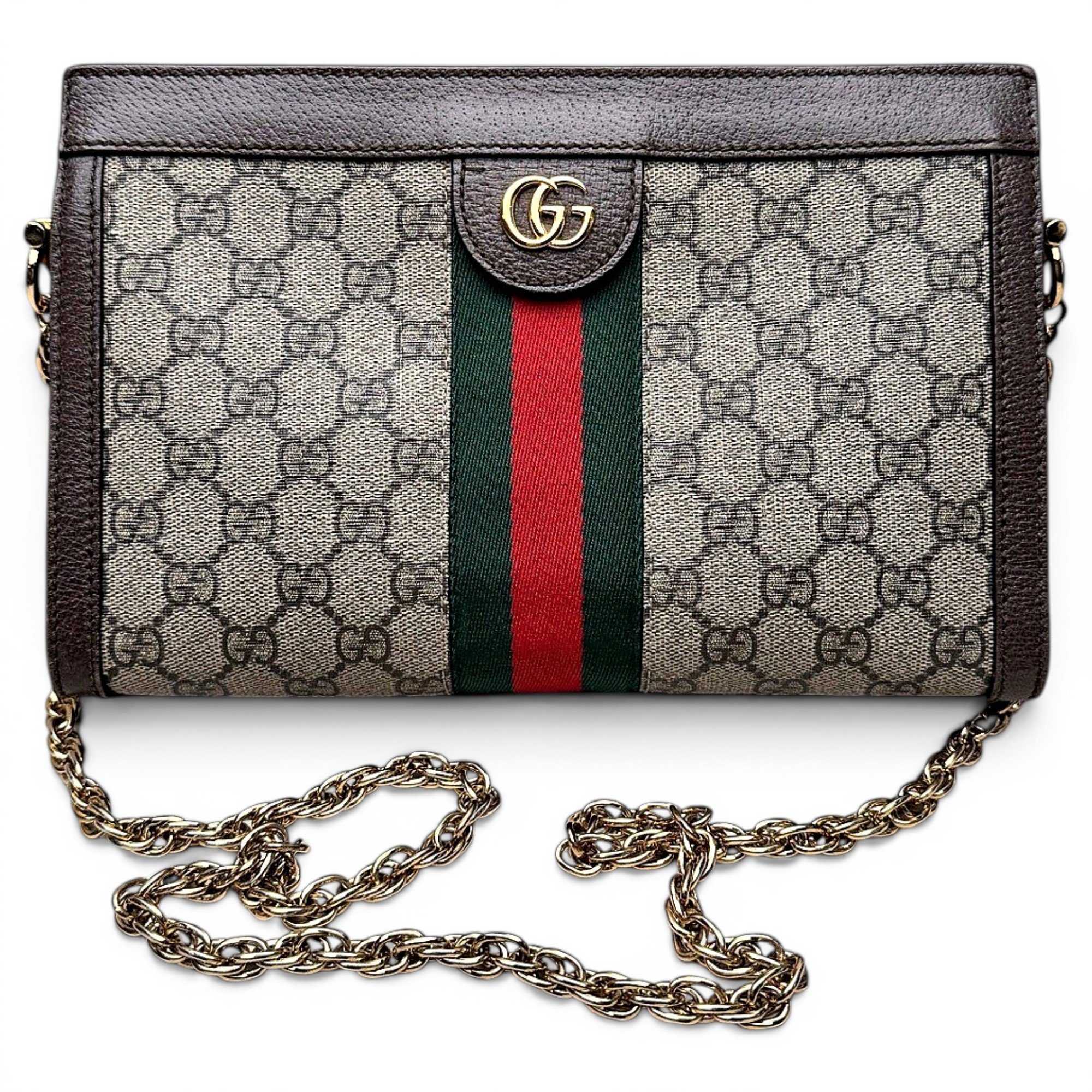 Ophidia Chain leather handbag