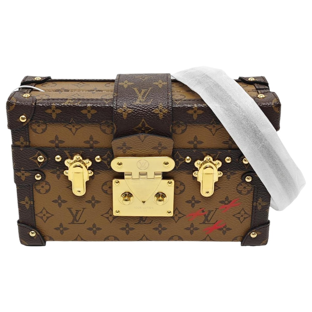 Petite Malle leather crossbody bag