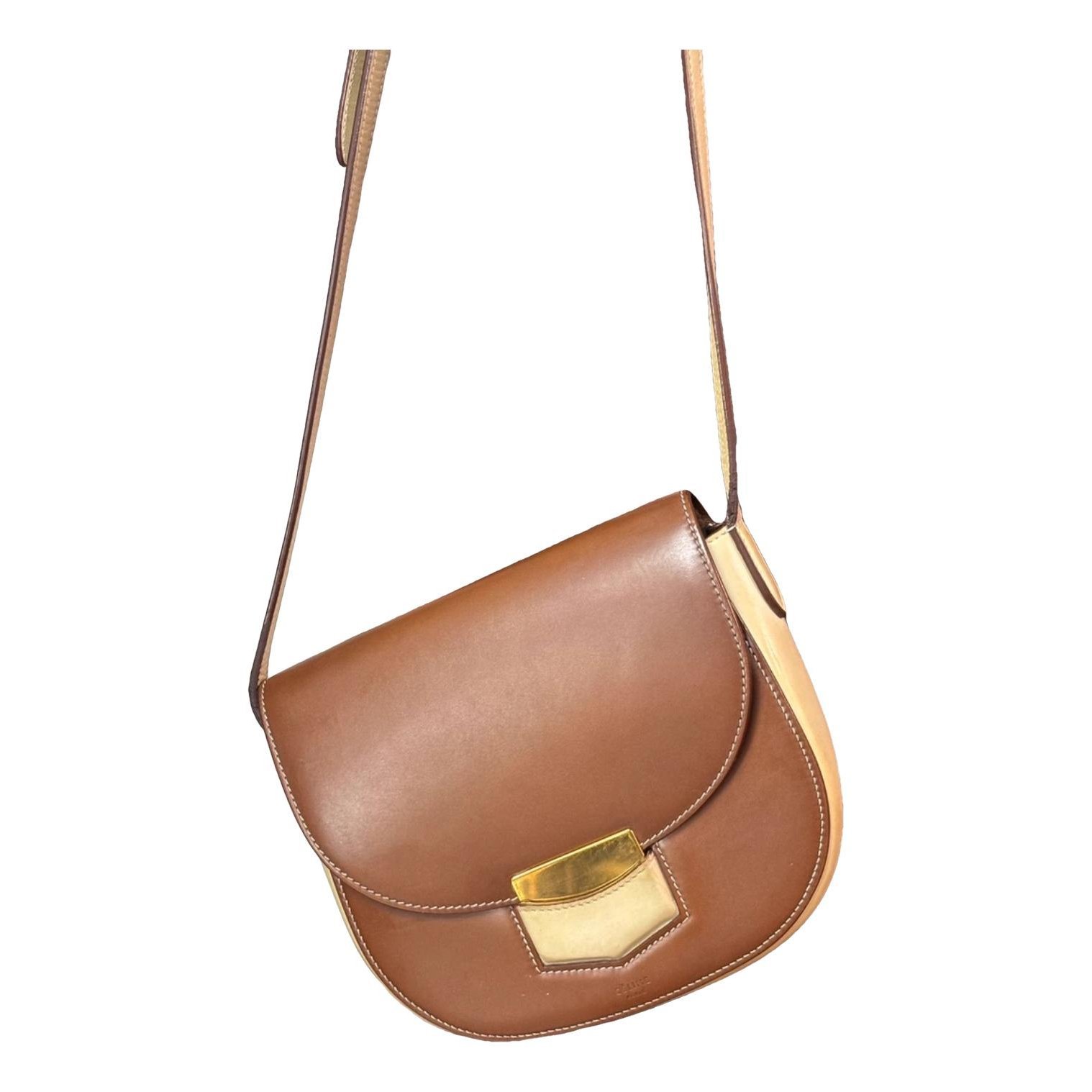Trotteur leather crossbody bag