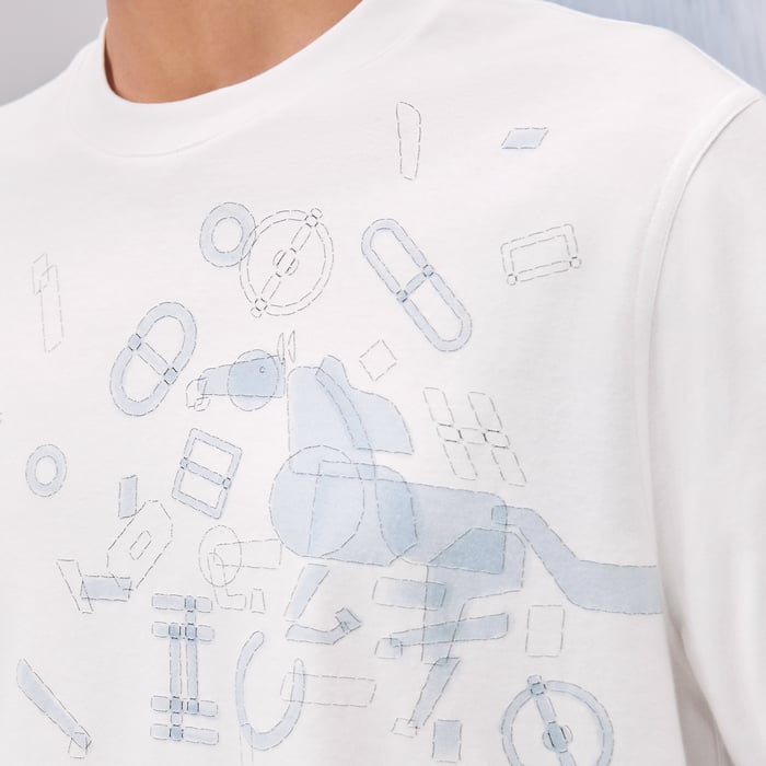 Blanc "Fragments Equestres" T-shirt