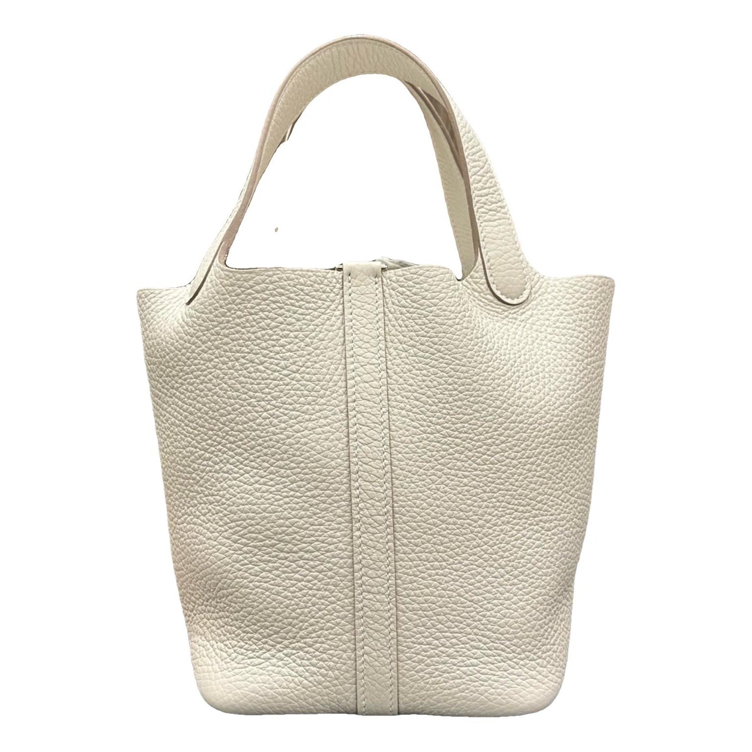 Picotin leather tote