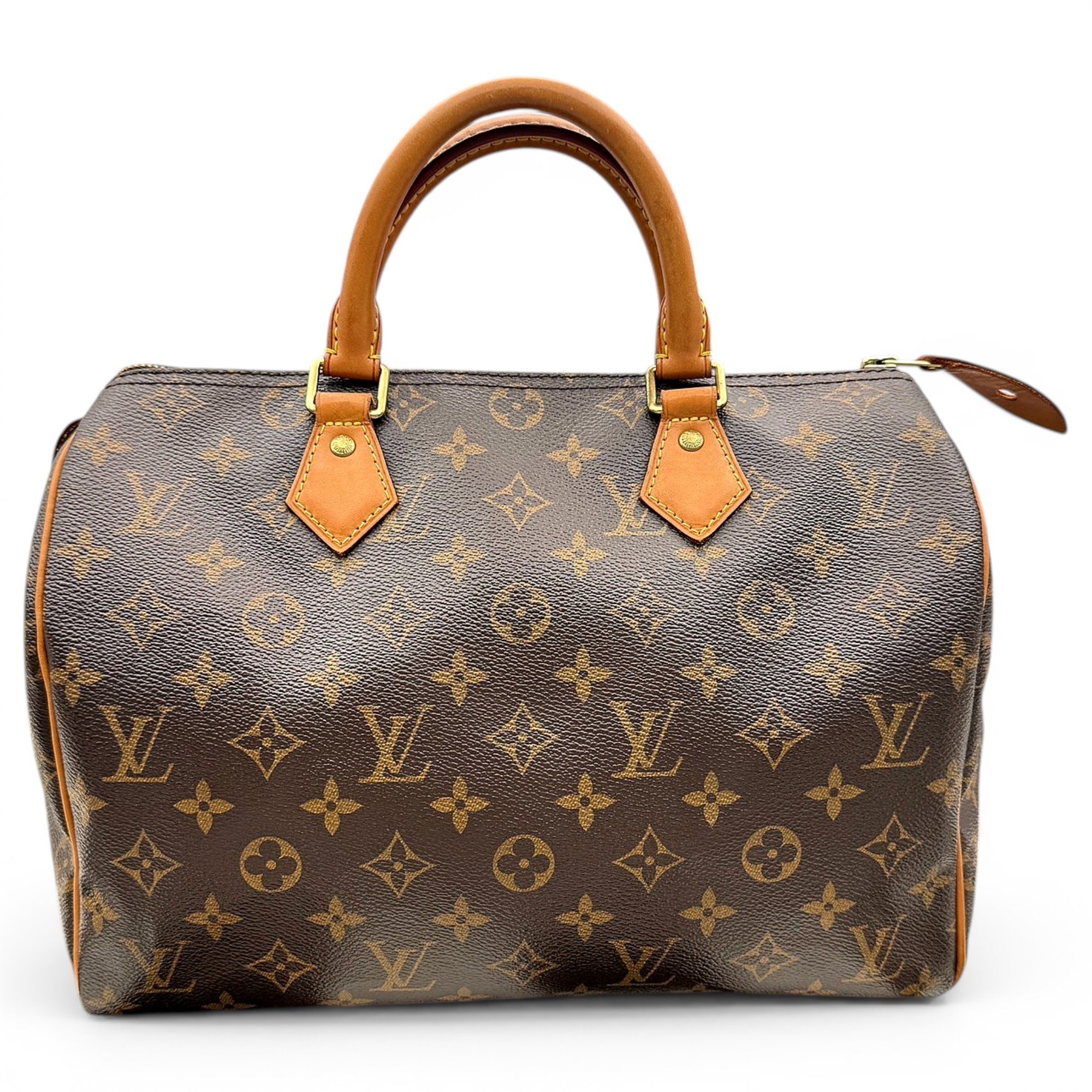 Speedy leather handbag