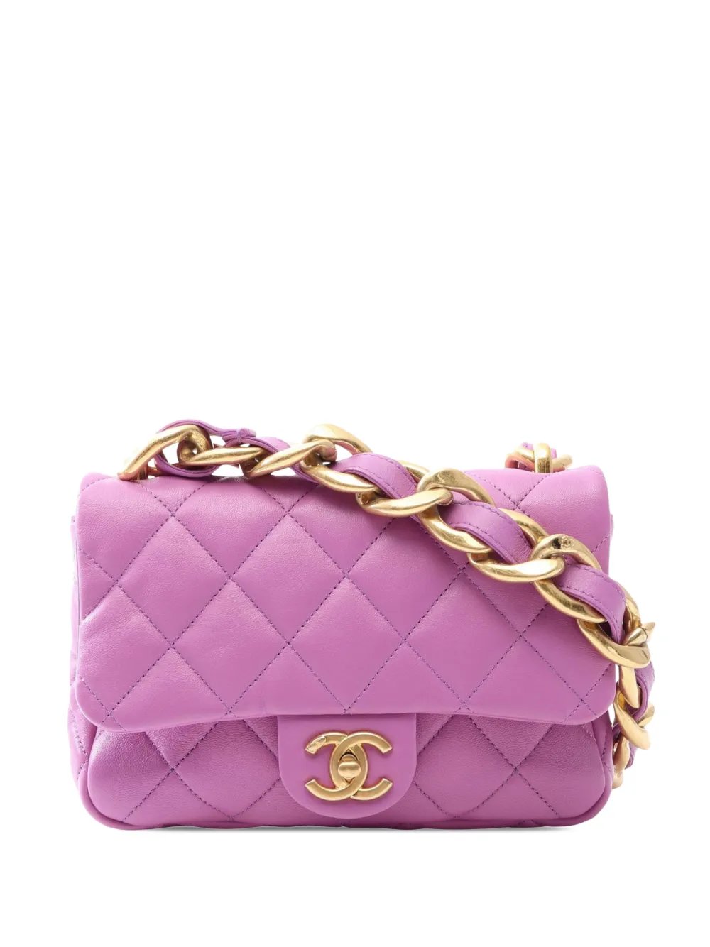 2021-2026 Small Quilted Lambskin Funky Town Flap crossbody bag