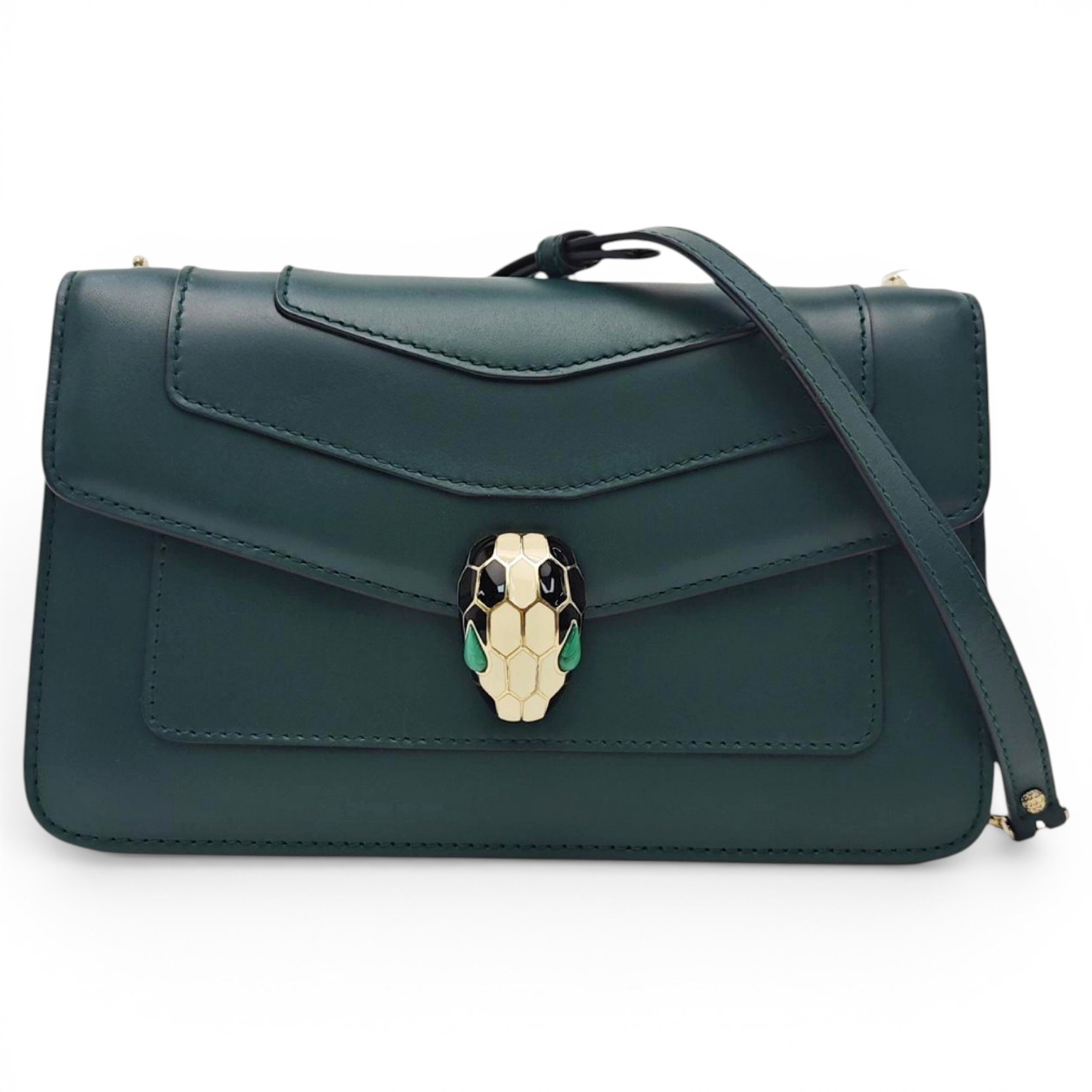 Bvlgari Serpenti leather handbag