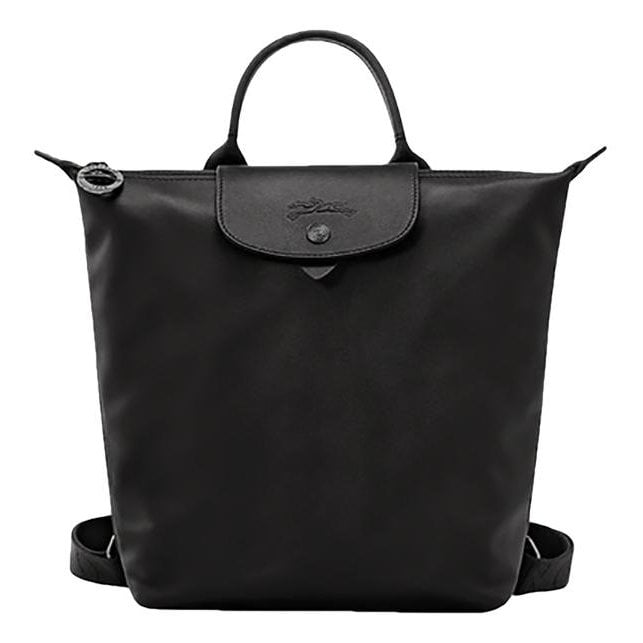 Longchamp Pliage leather backpack