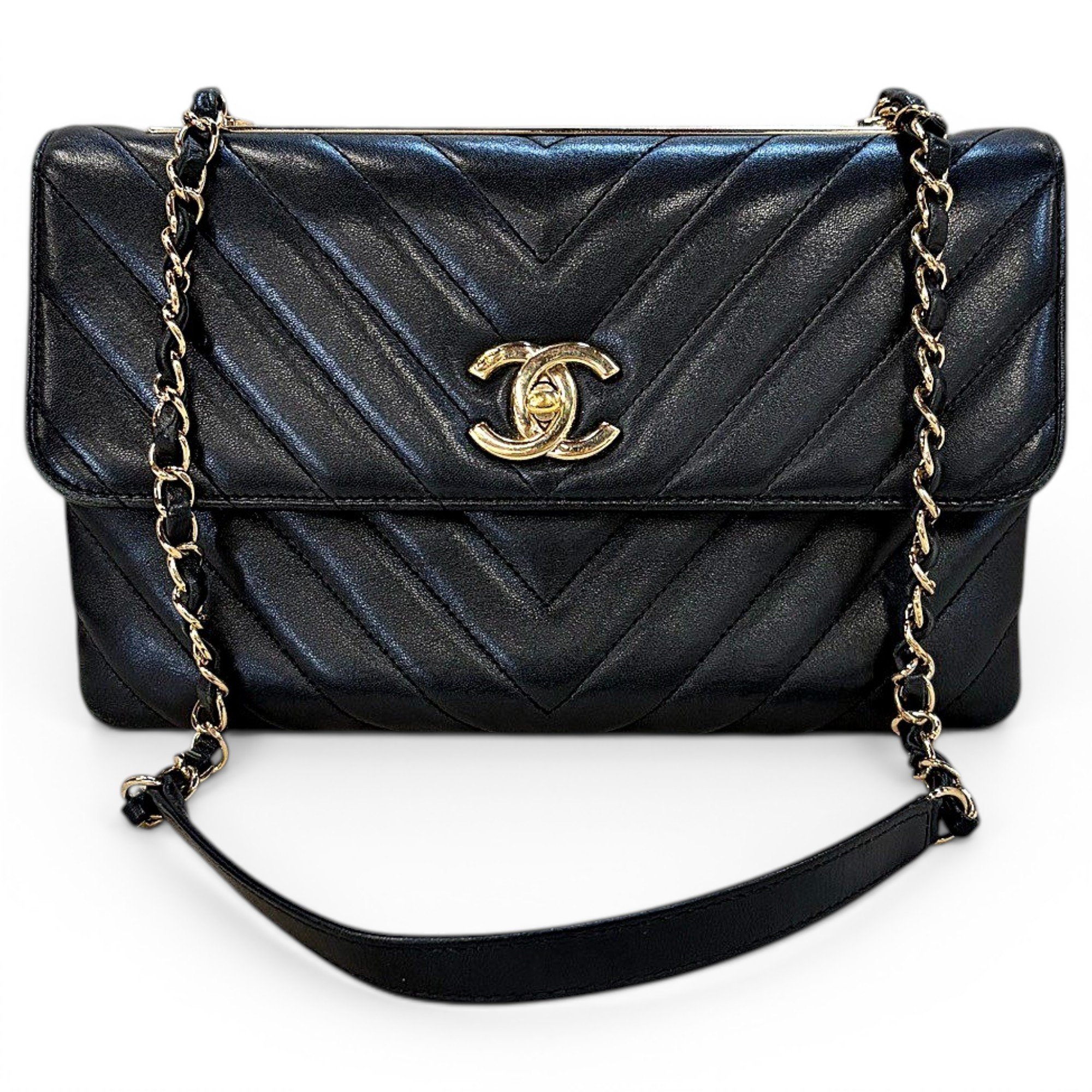 Chanel Trendy CC Wallet on Chain leather handbag