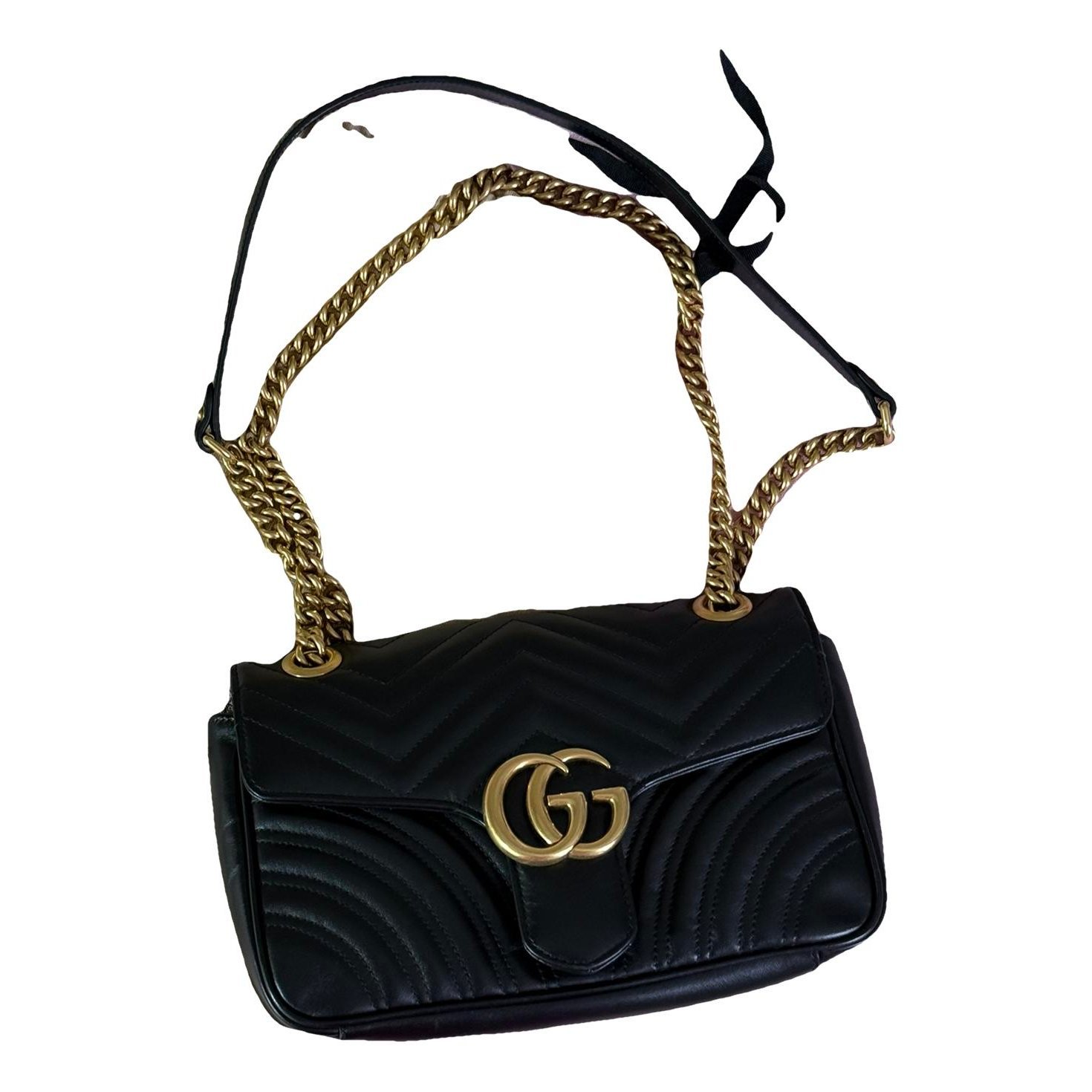 GG Marmont Flap leather crossbody bag