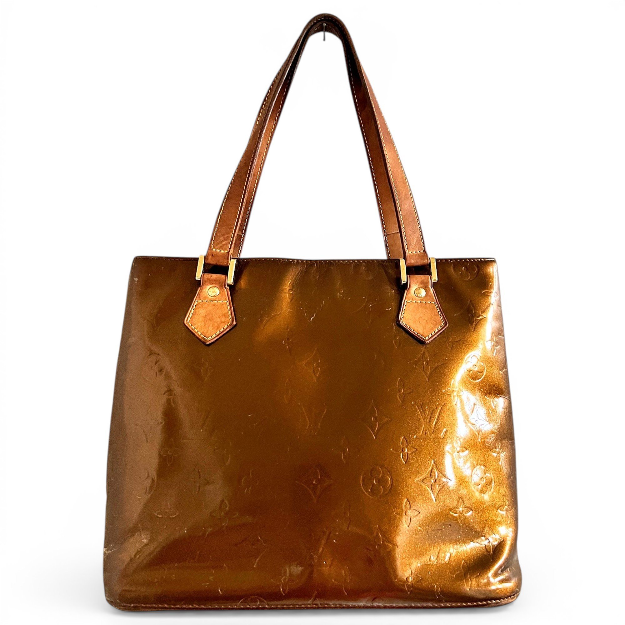 Houston patent leather handbag