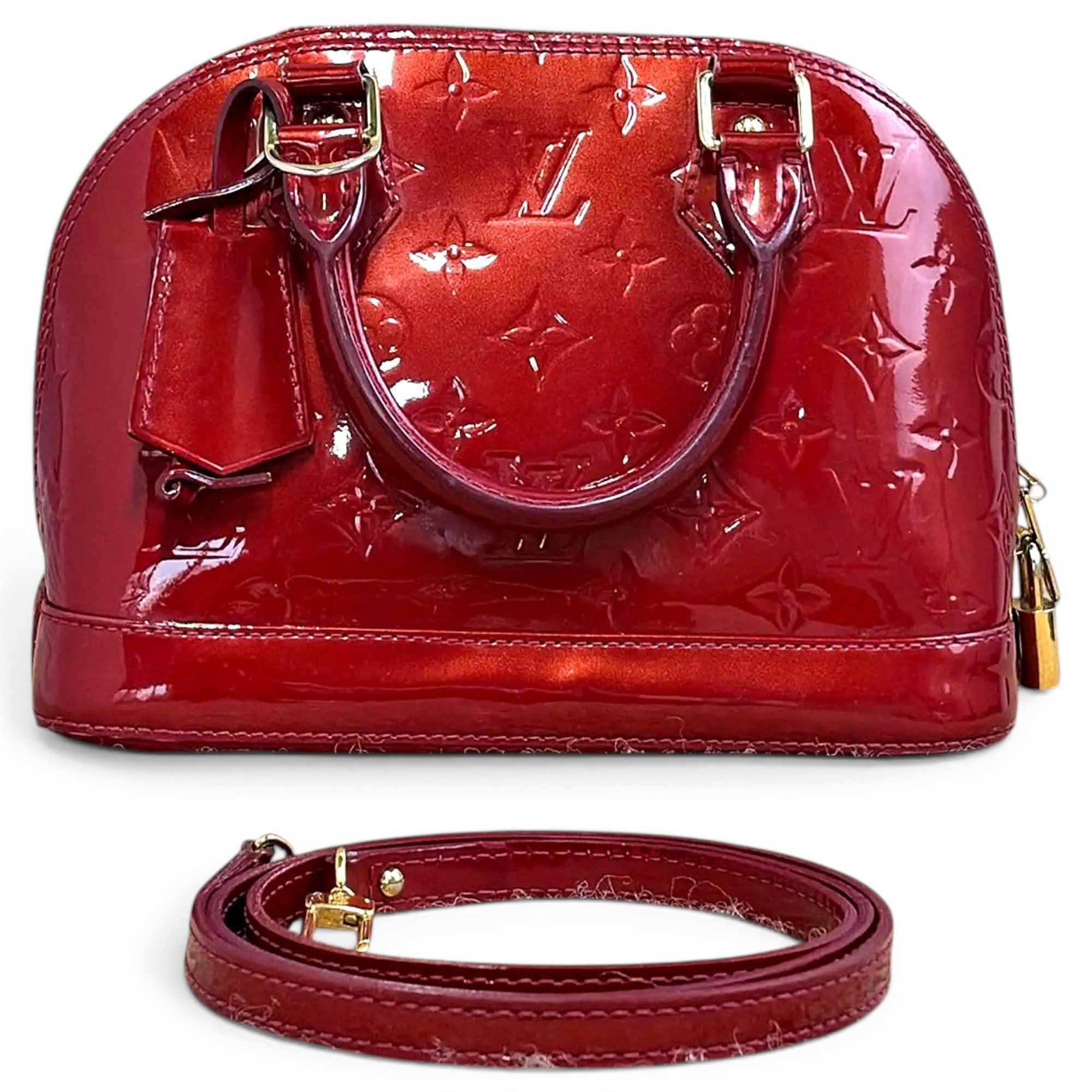 Alma BB patent leather handbag