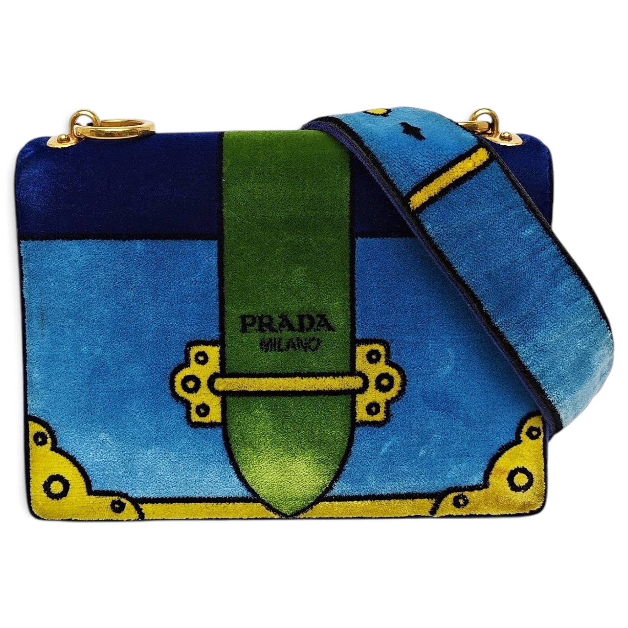 Cahier velvet handbag