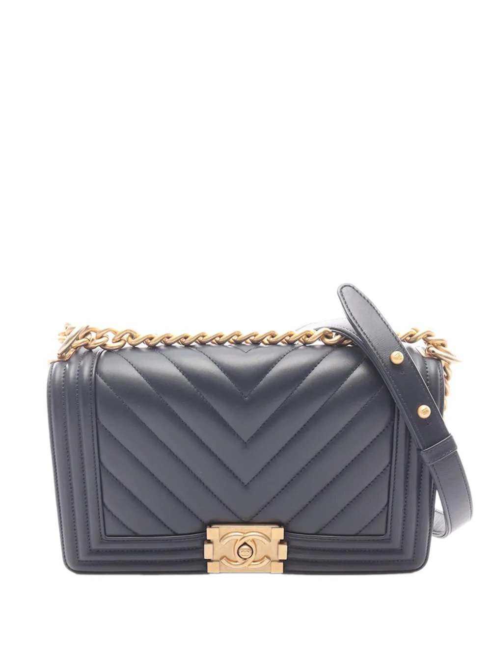 2018 Small Chevron Lambskin Boy Flap shoulder bag