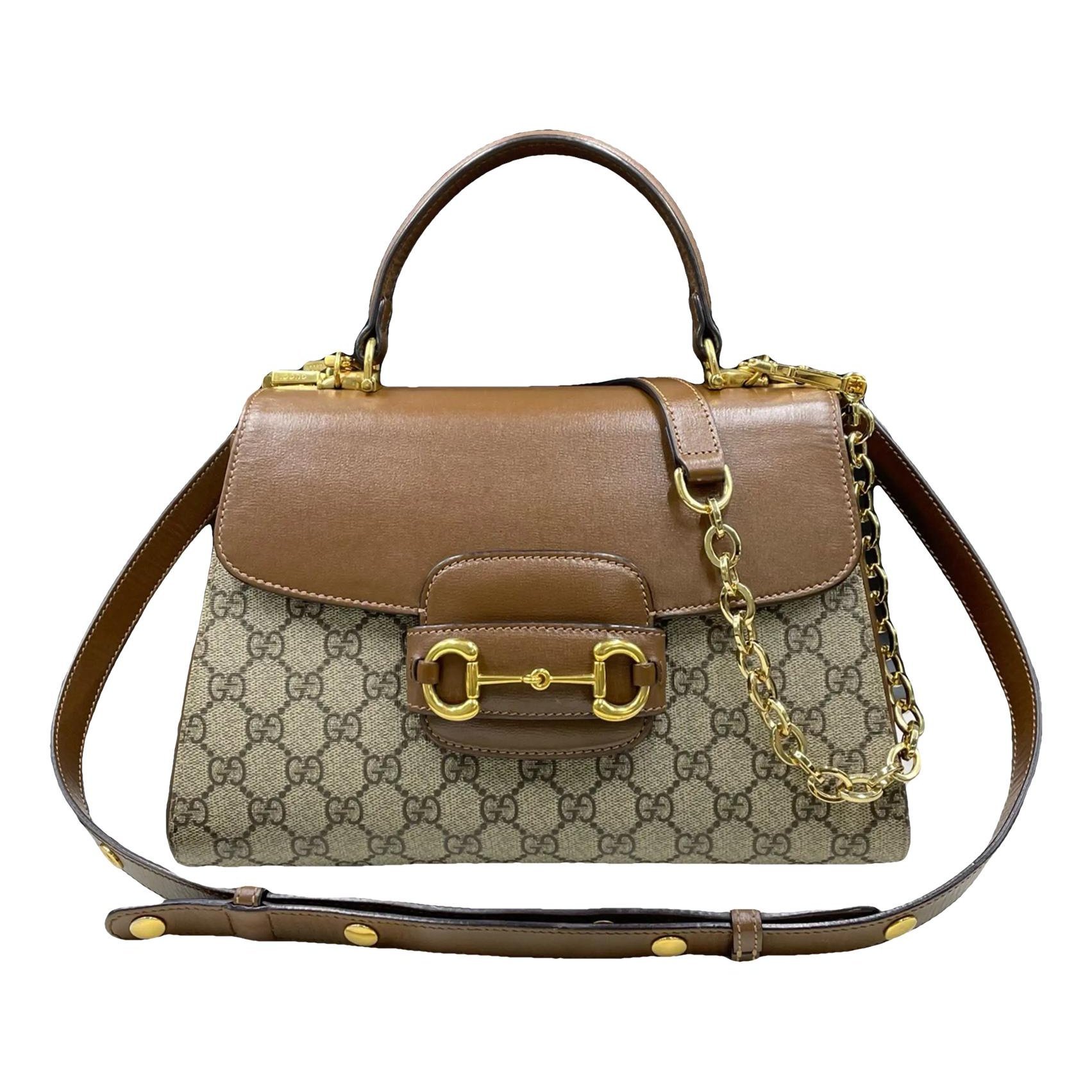 Handle Horsebit 1955 vinyl crossbody bag