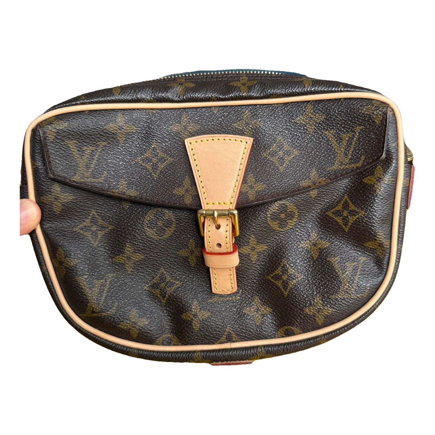 Jeune fille leather crossbody bag