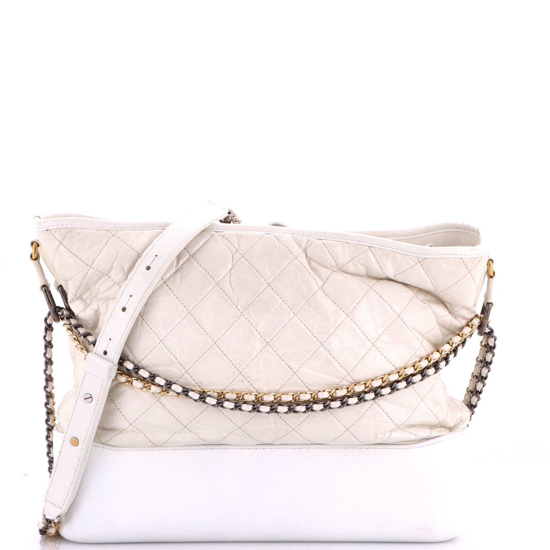 Gabrielle Hobo Quilted Aged Calfskin Medium