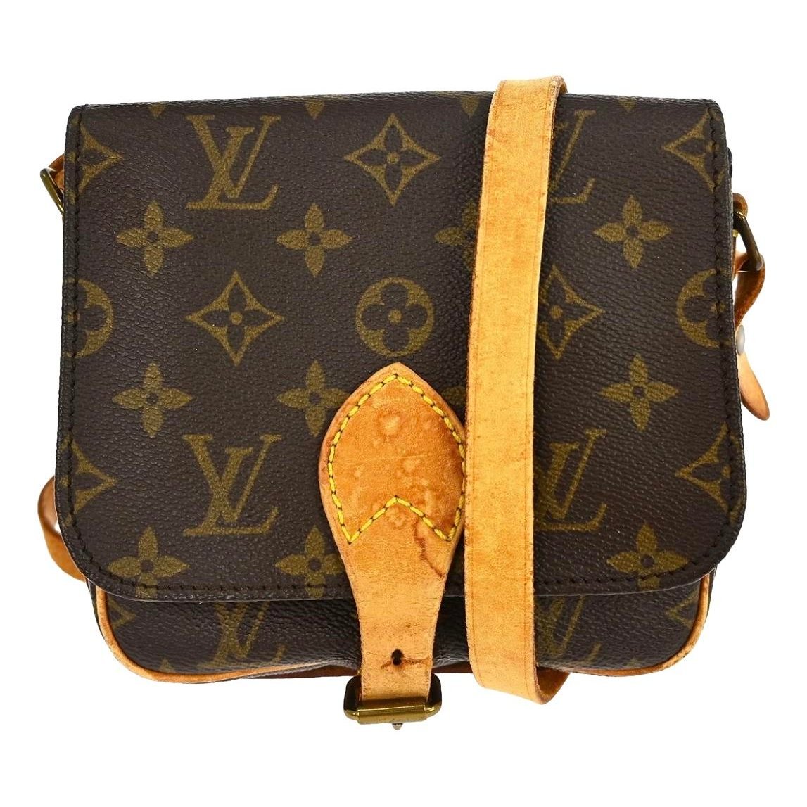 Cartouchière leather crossbody bag