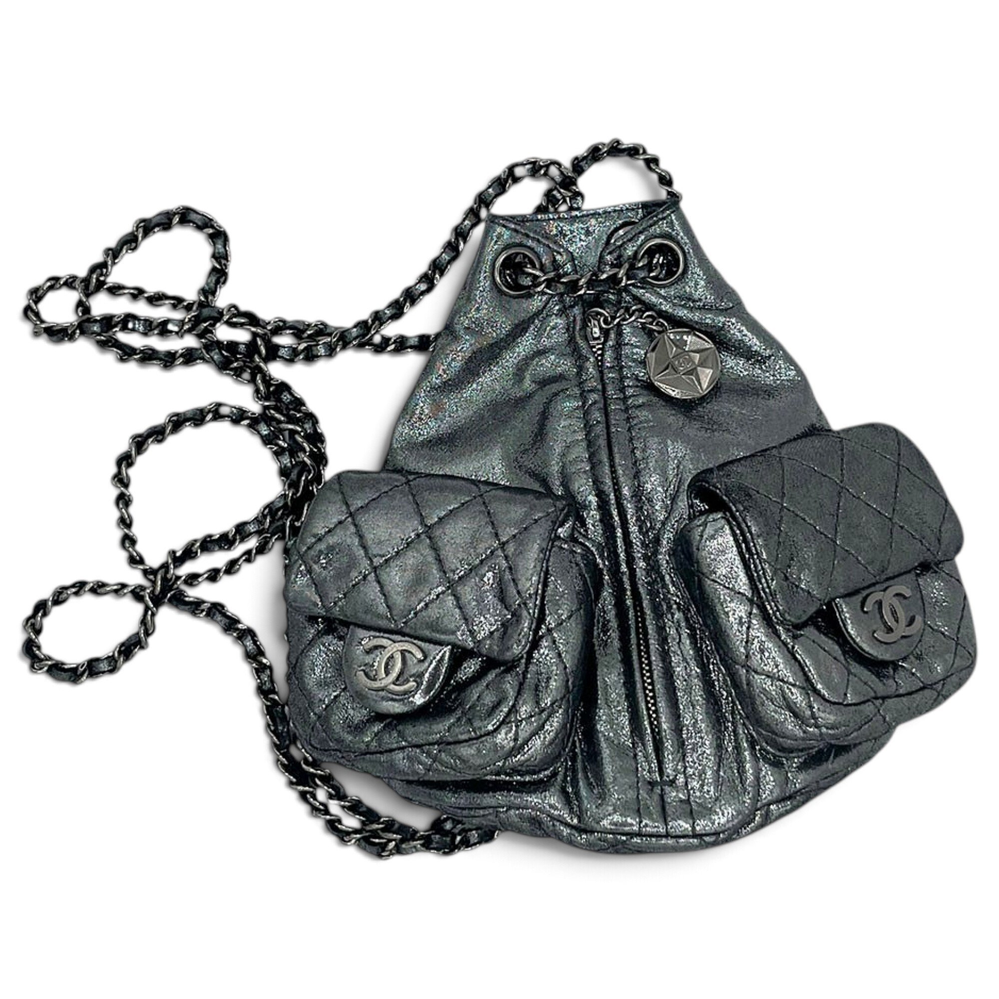 Leather backpack