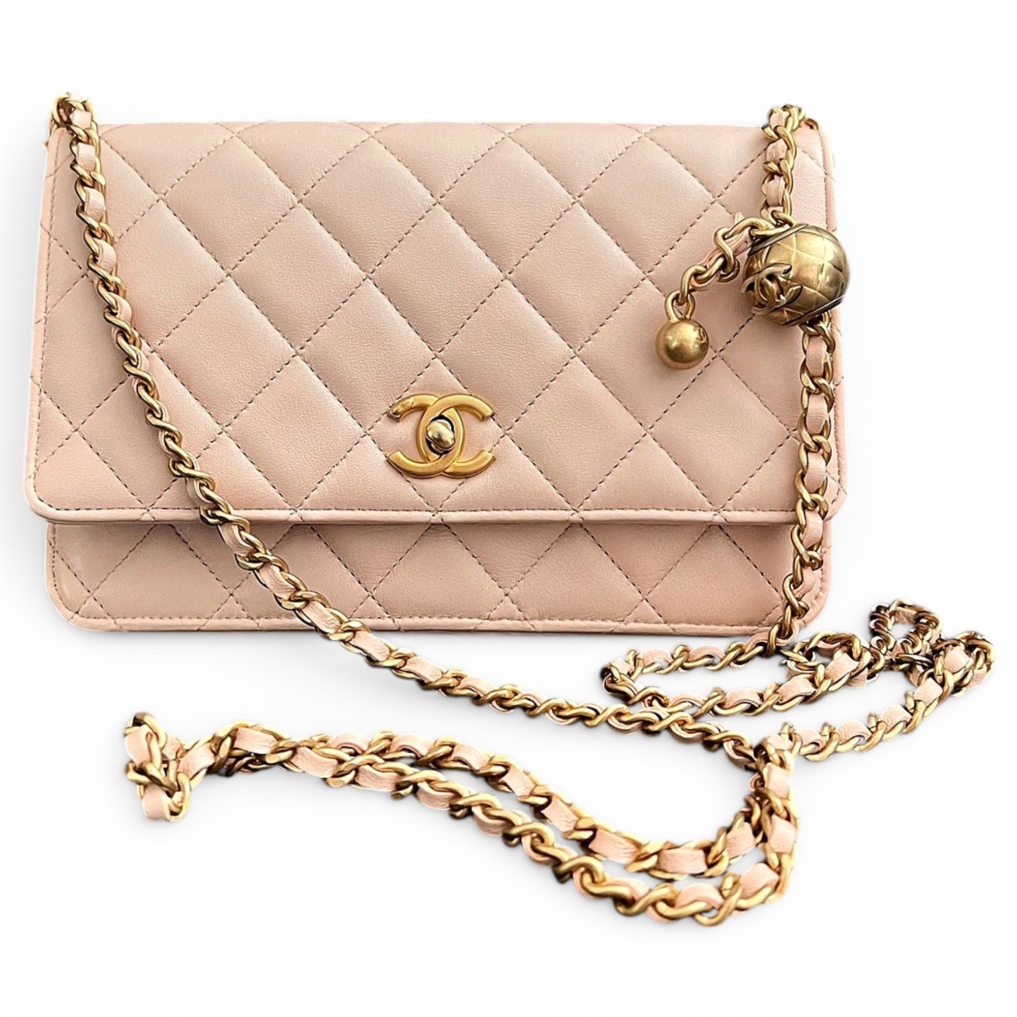 Trendy CC Wallet on Chain leather crossbody bag