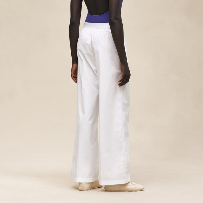 Blanc Embroidered Beach Pants