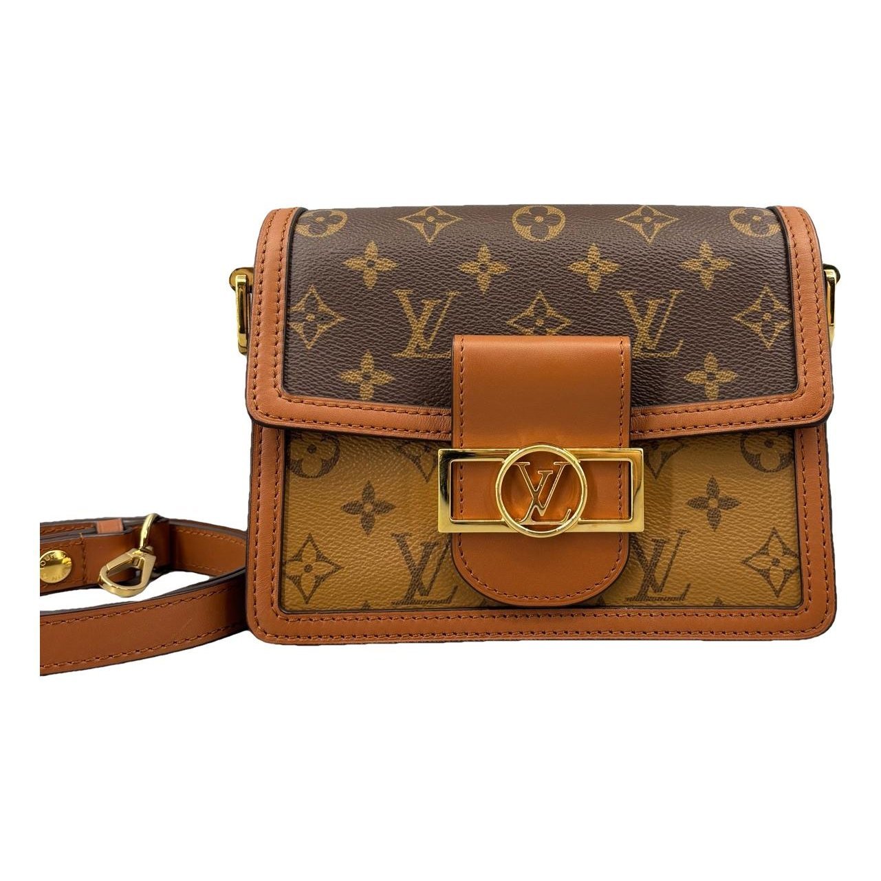 Dauphine leather handbag