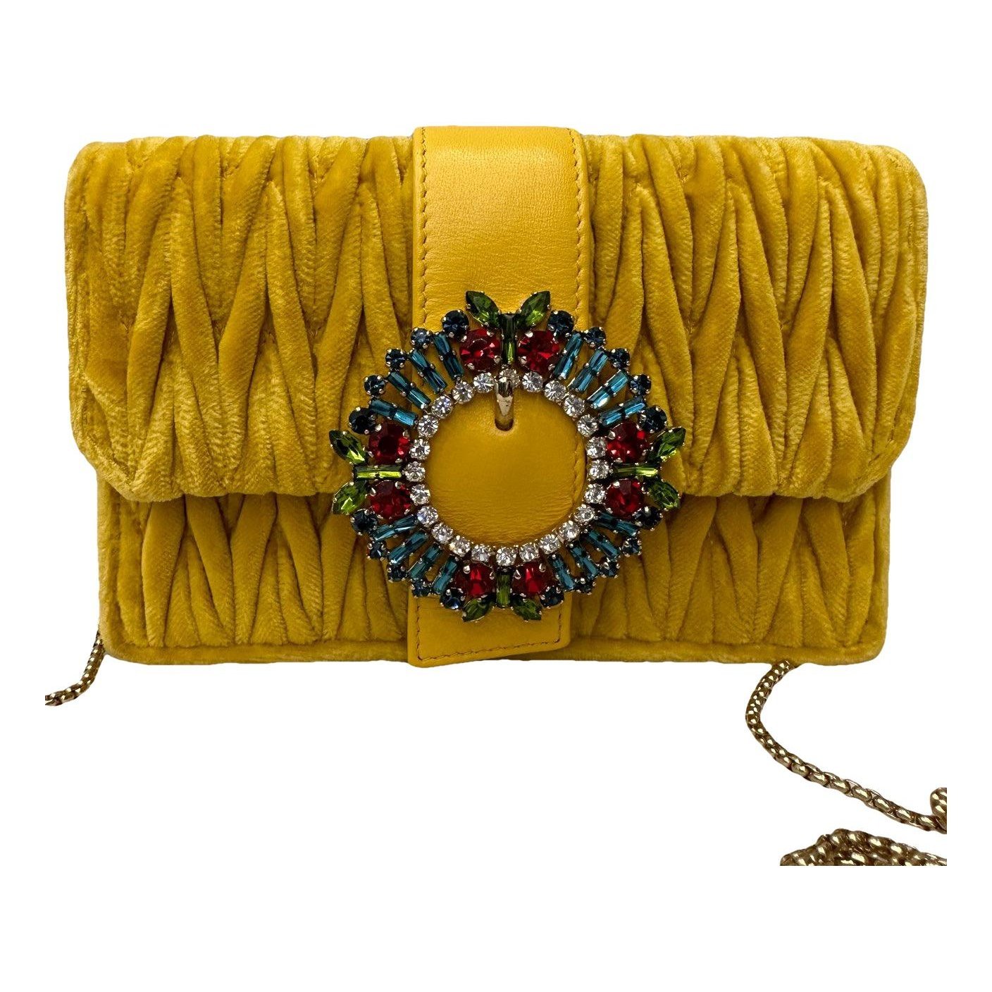 Miu Lady velvet handbag