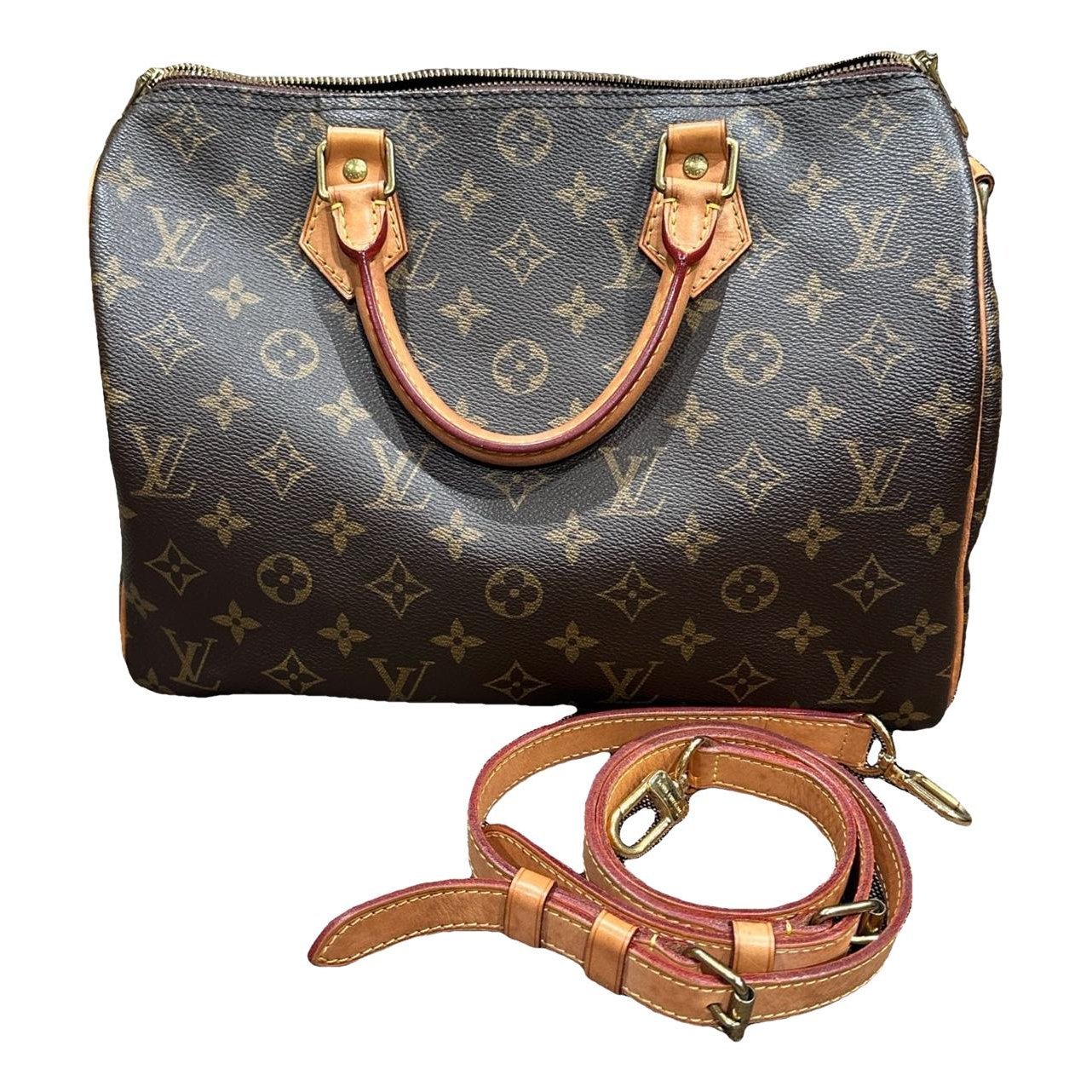 Speedy leather handbag