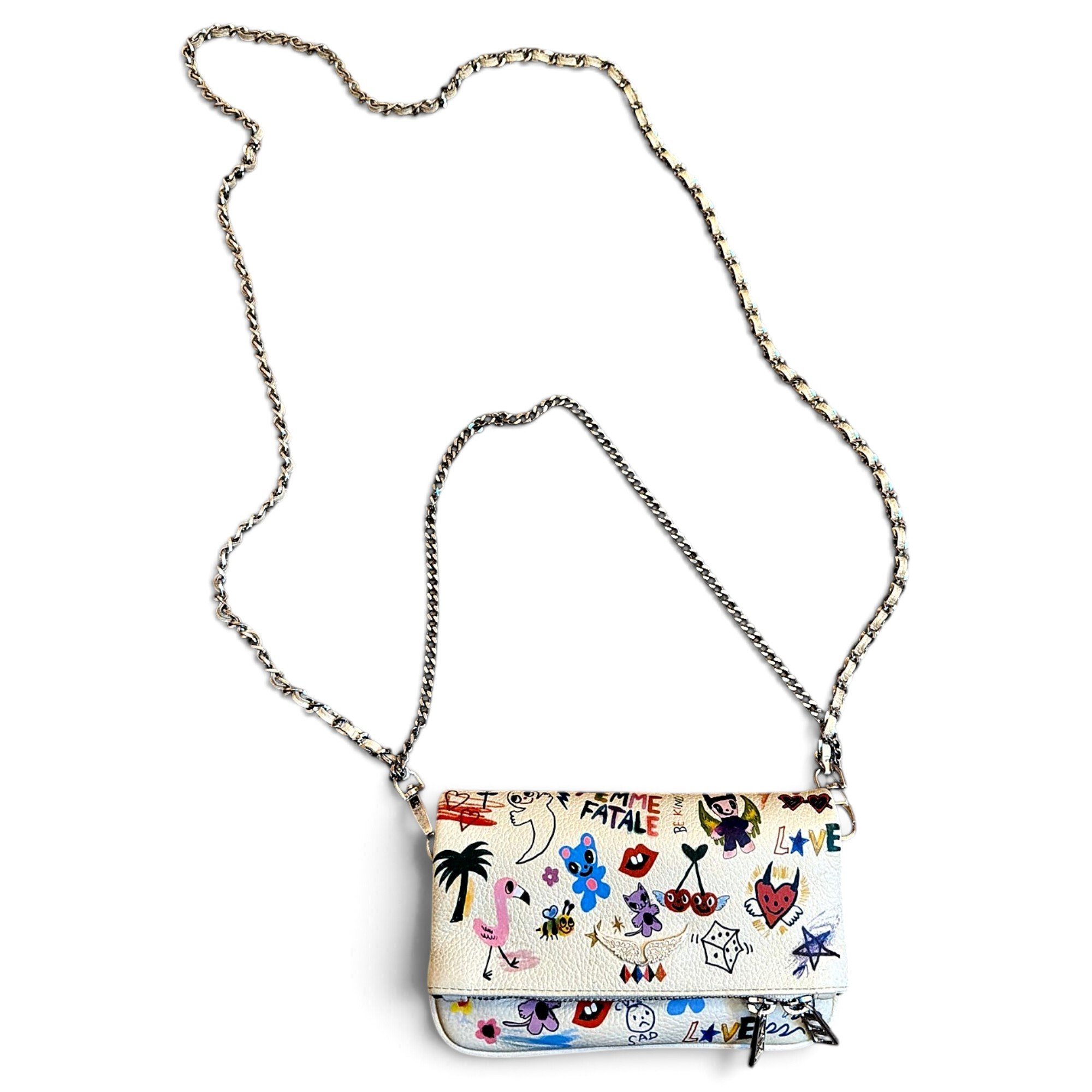 Rock leather crossbody bag