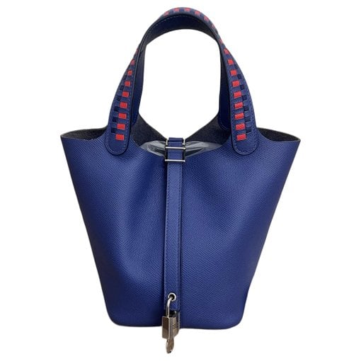 Picotin leather tote