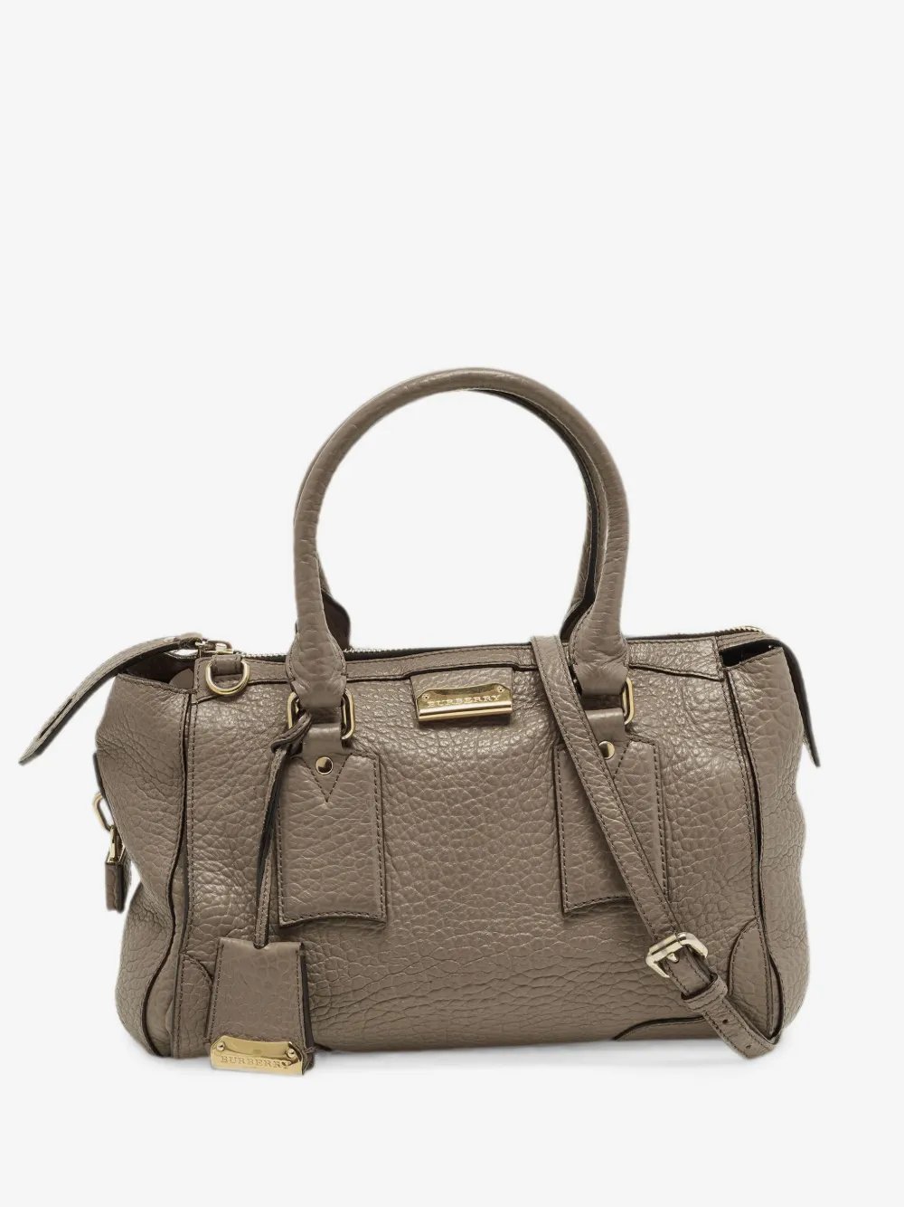 Gladstone grained-leather tote bag