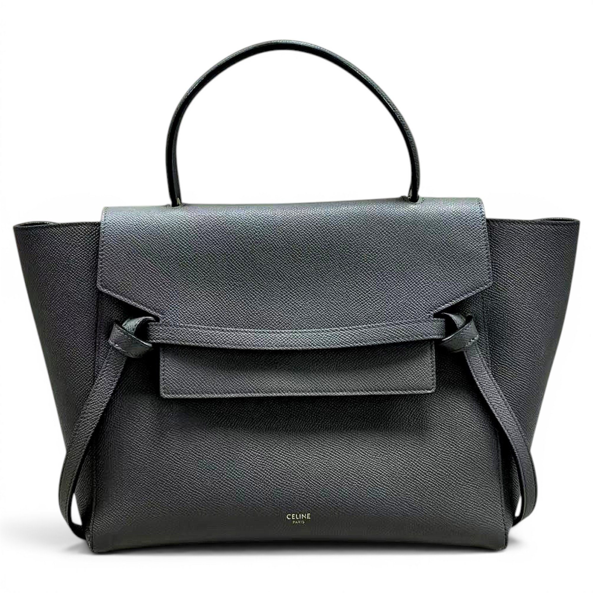Belt leather handbag