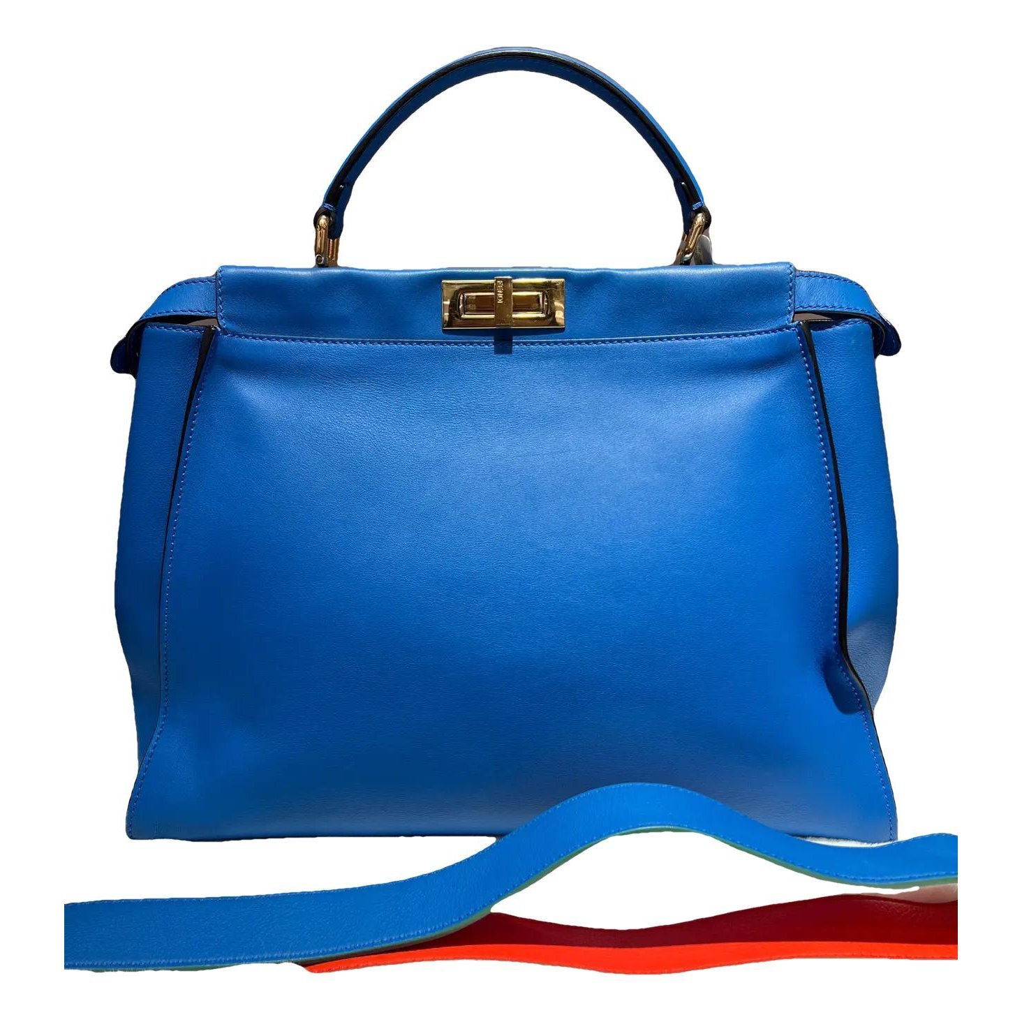 Peekaboo leather handbag