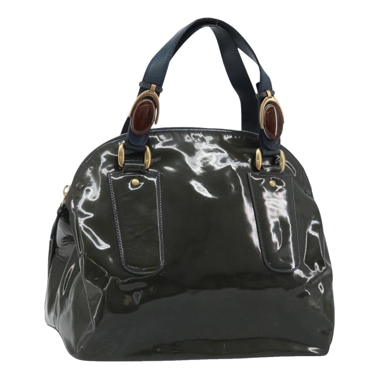 Patent leather handbag