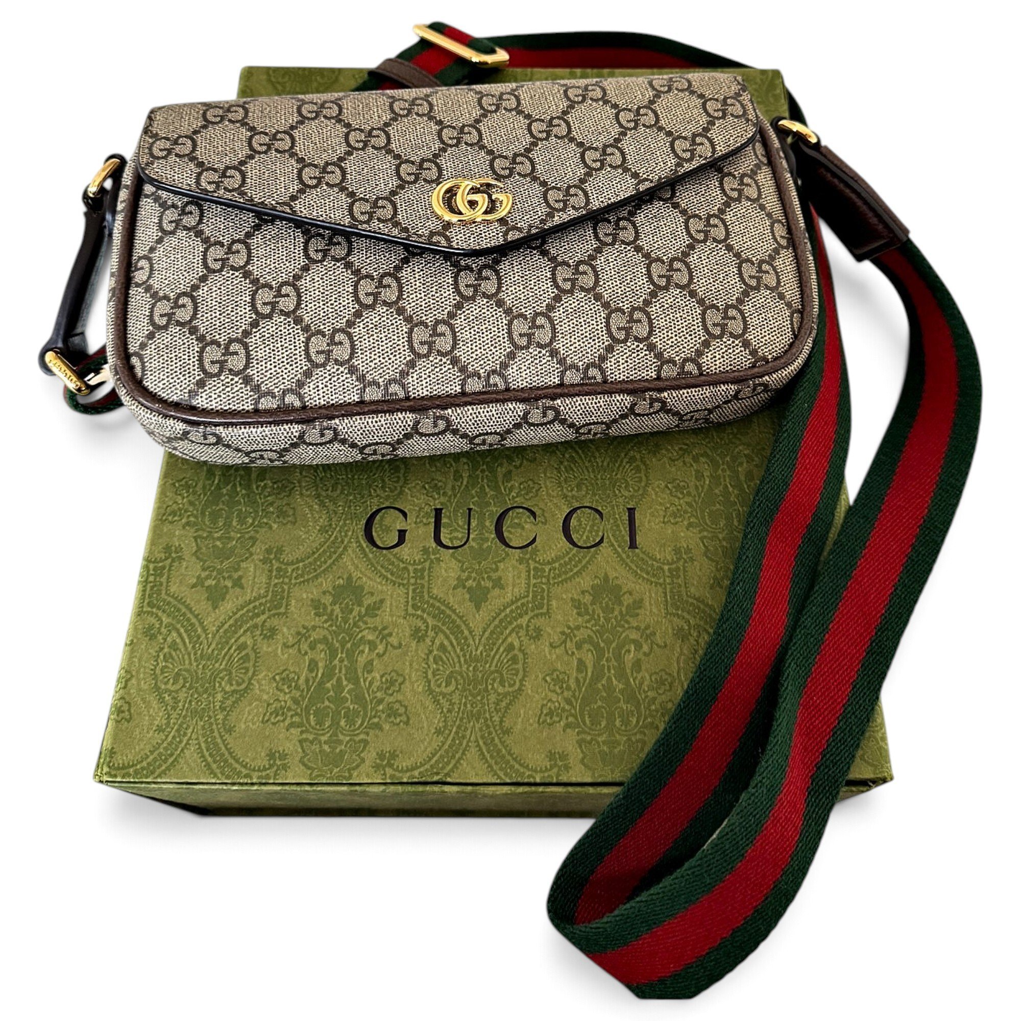 Ophidia leather crossbody bag