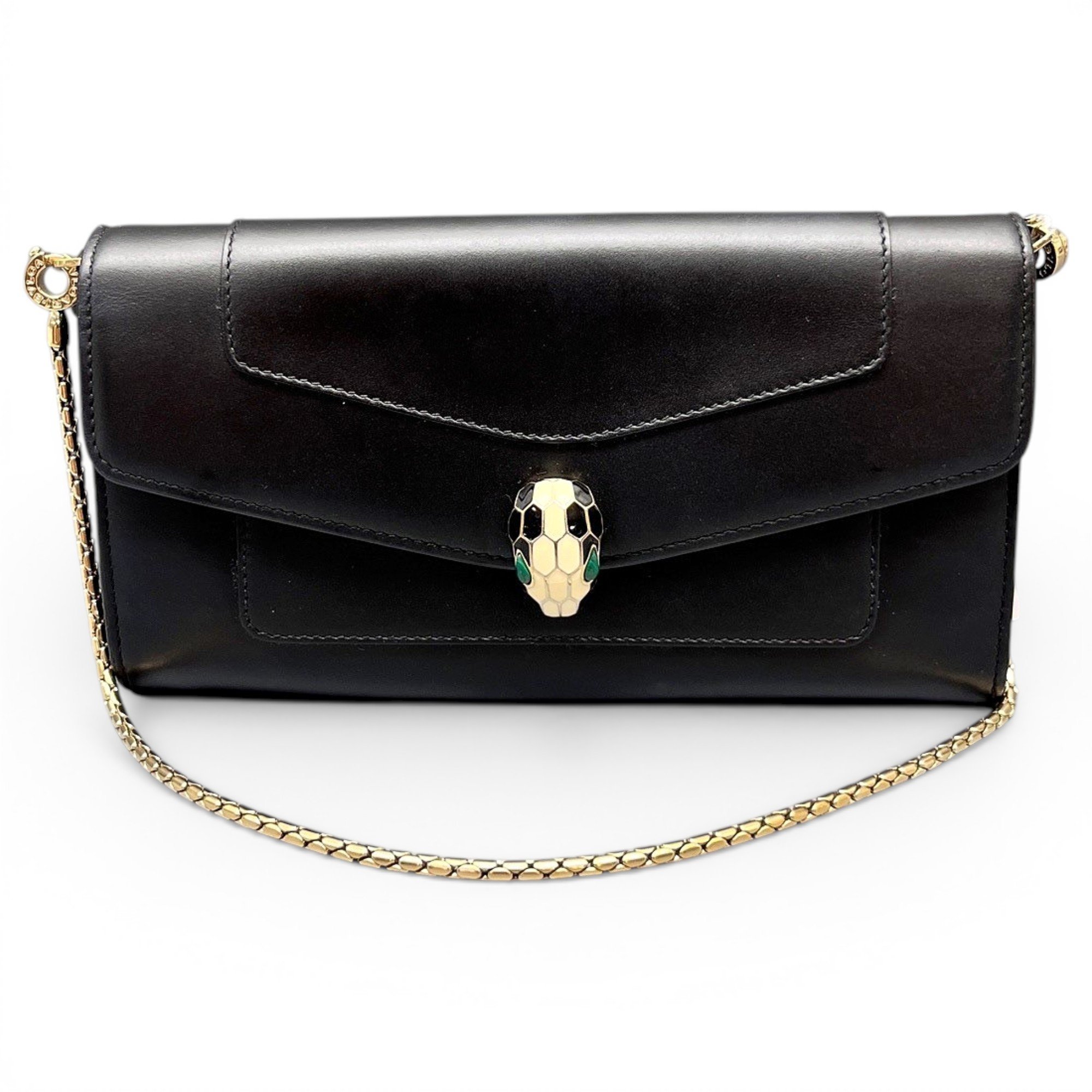Bvlgari Serpenti leather handbag